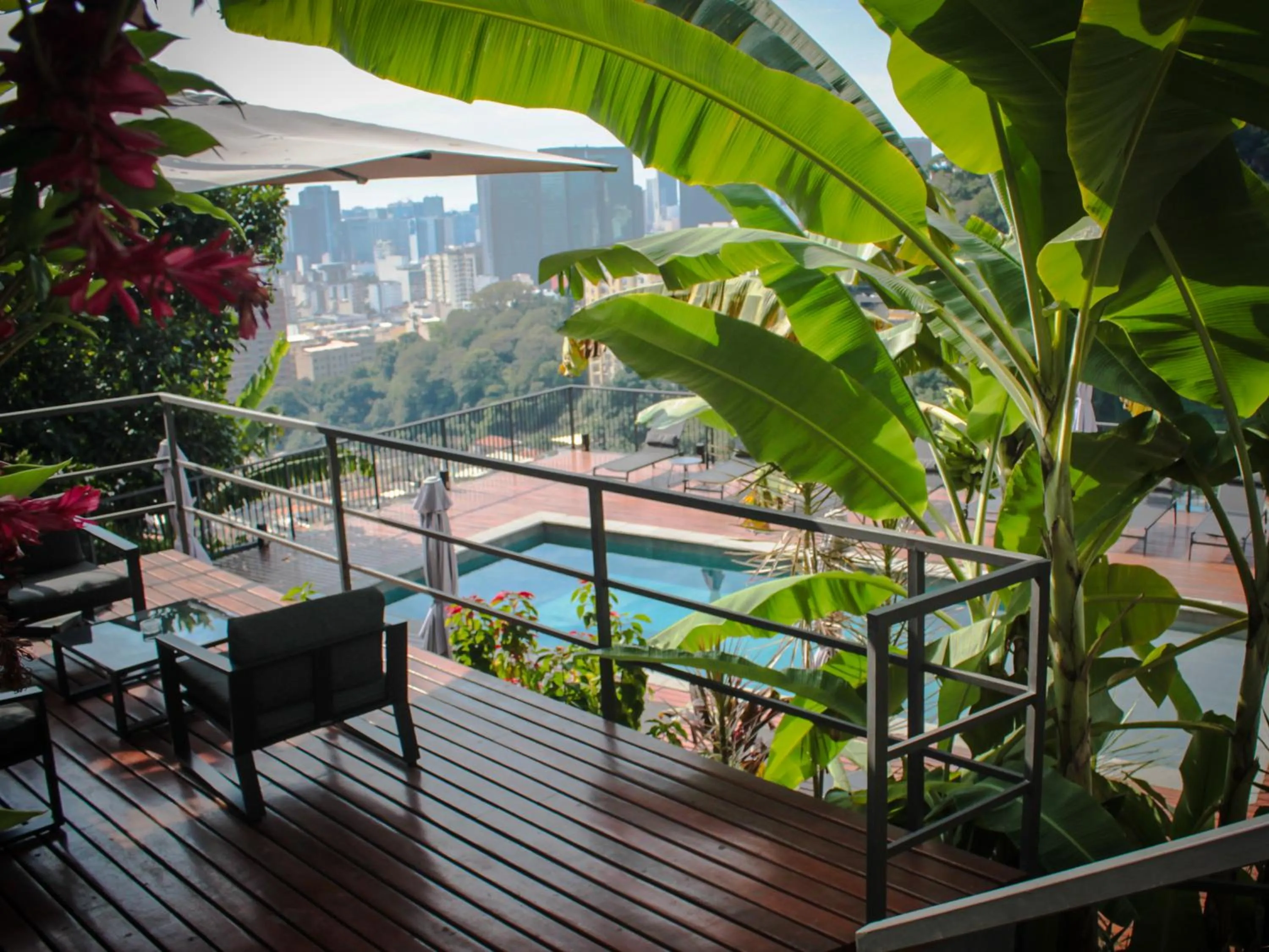 Pool view in Boutique Hotel Castelinho
