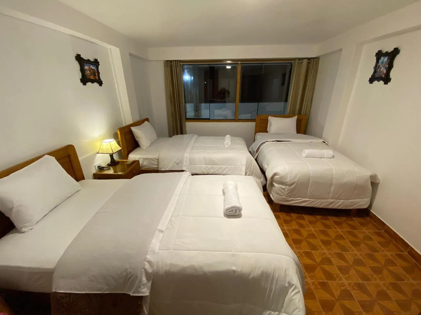 Bed in Inka House Hotel