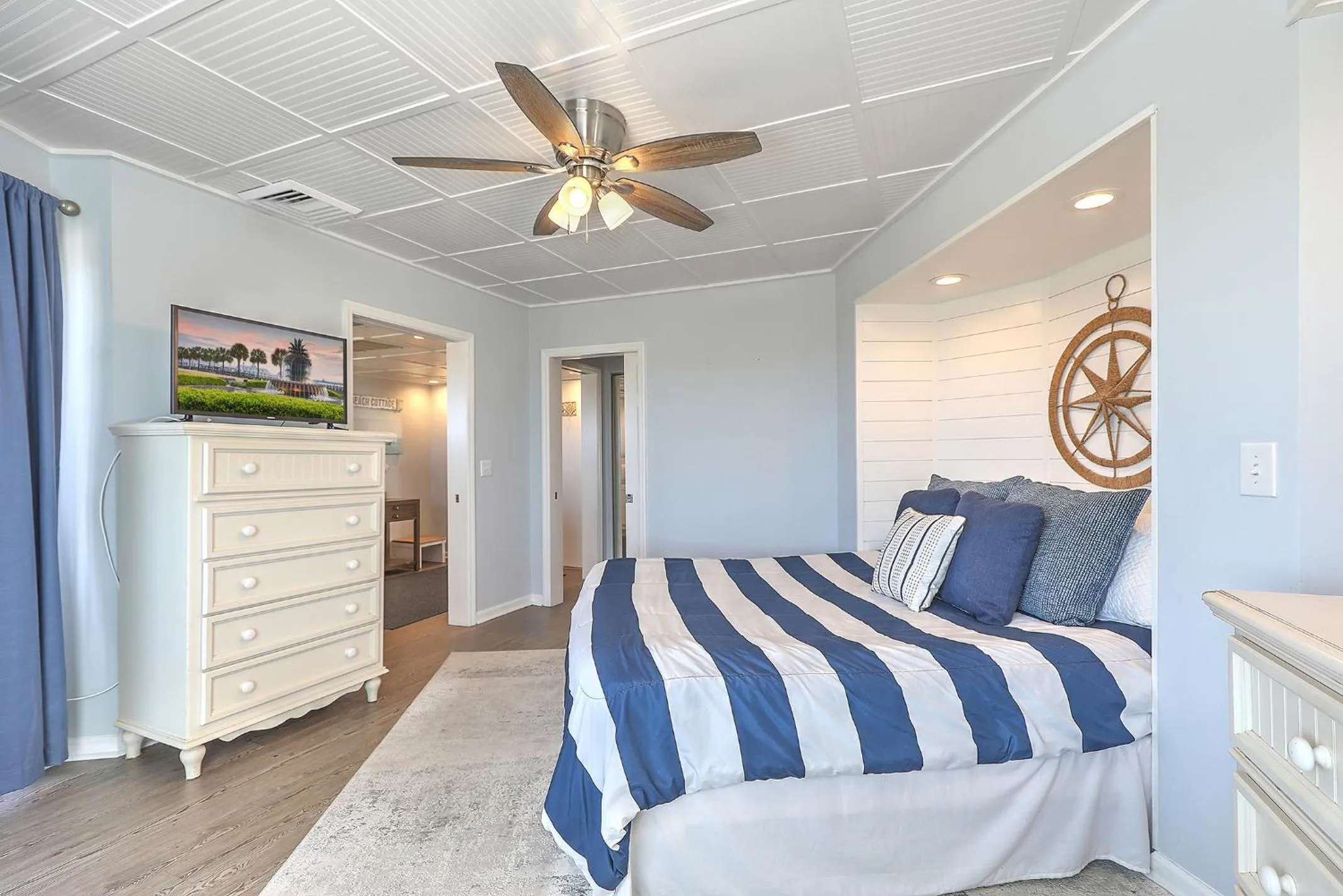 Photo of the whole room, Bed in New Listing! Port O' Call B103 - Oceanfront Oasis!