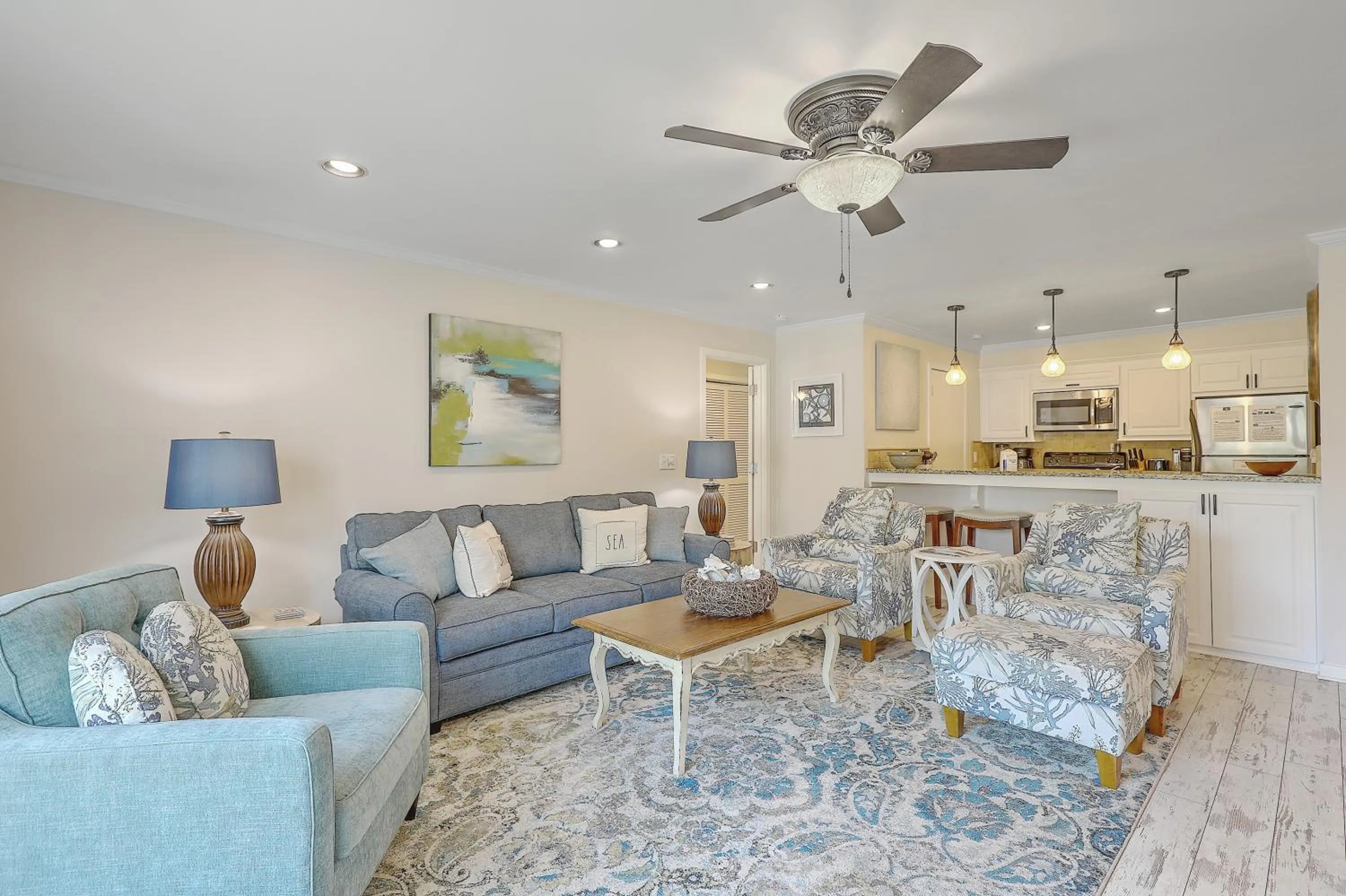 Living room in Lagoon Villa 9 - Superb Villa by Pool! Short Walk to Beach