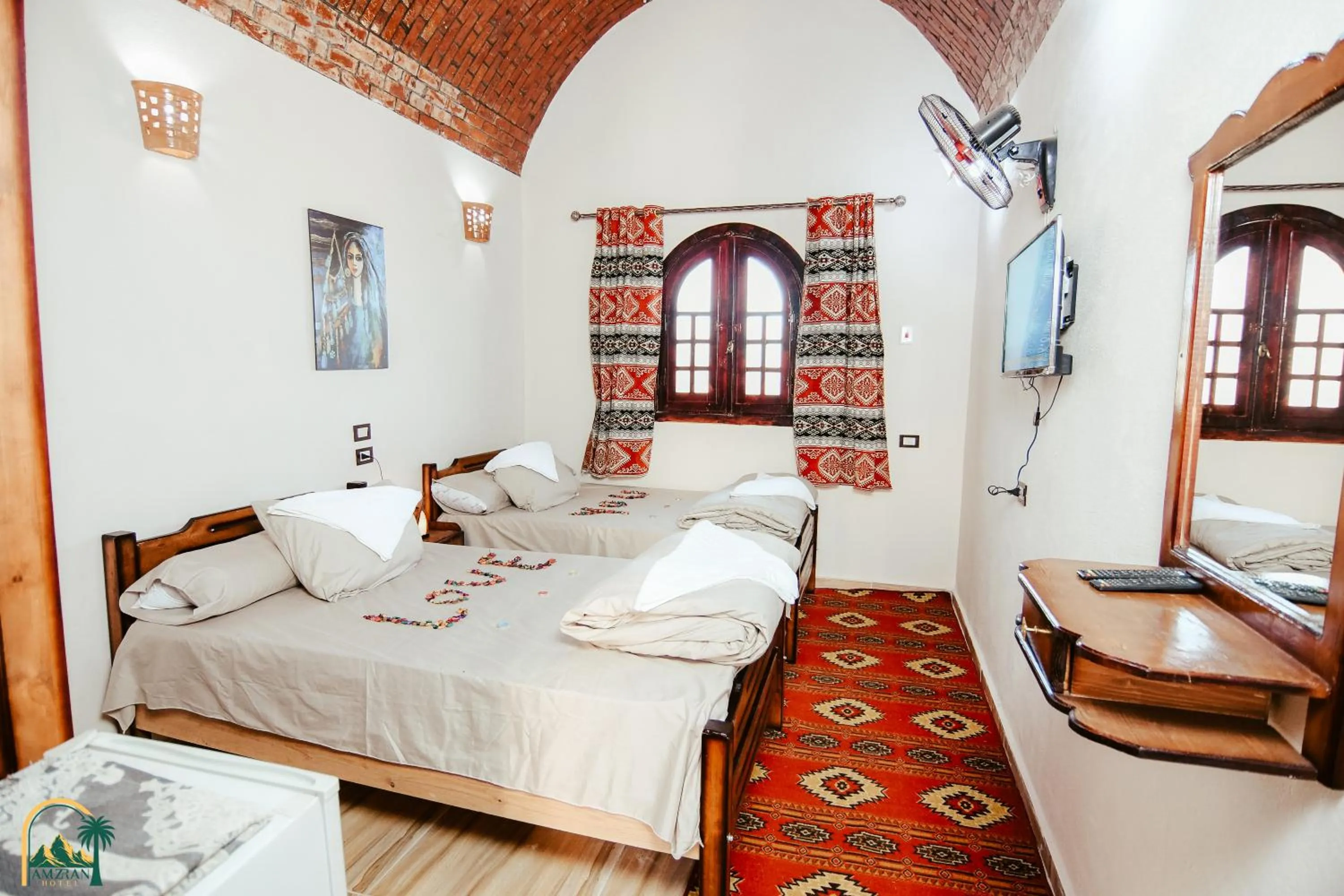 Bedroom, Bed in amzran hotel siwa امزران سيوة