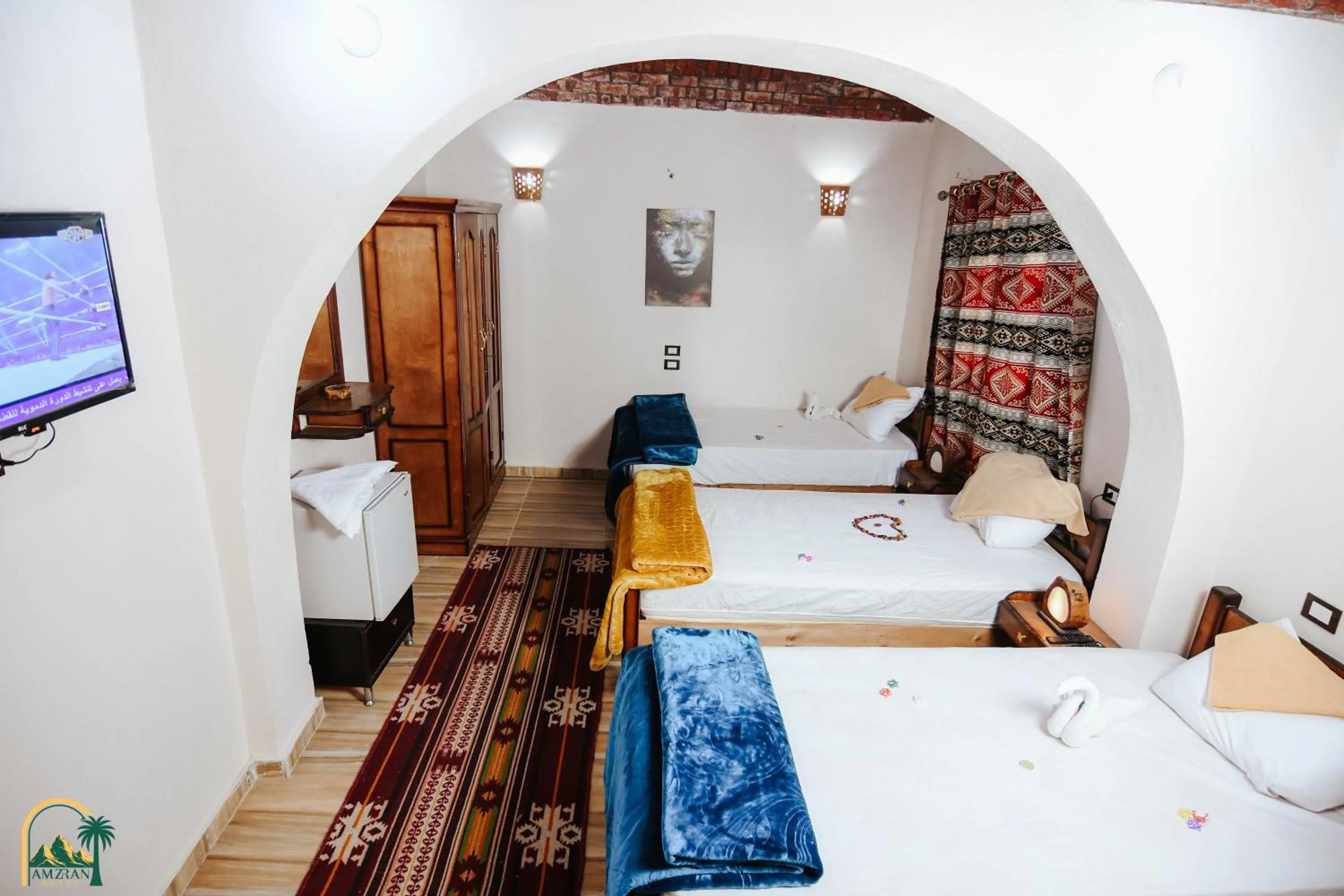 Bedroom, Bed in amzran hotel siwa امزران سيوة