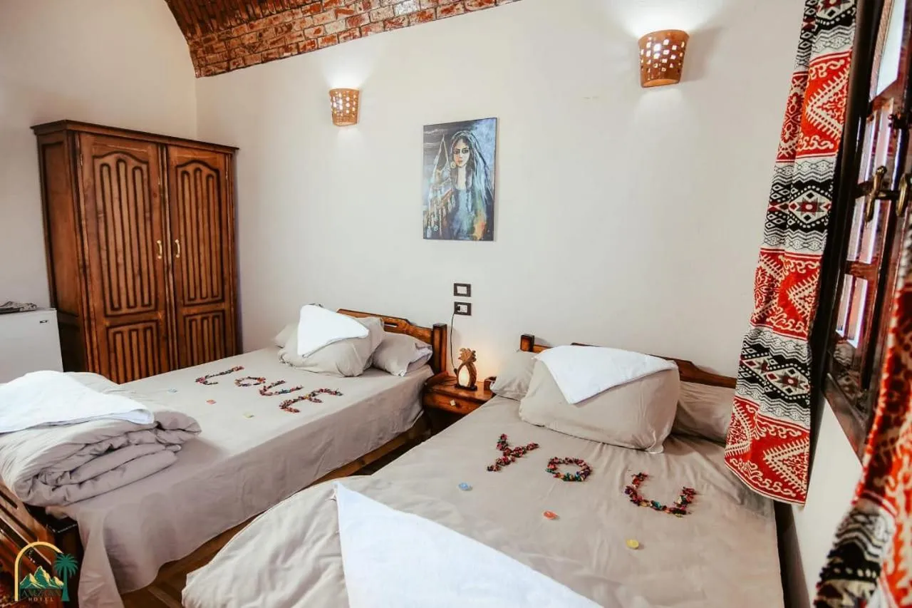 Bed in amzran hotel siwa امزران سيوة