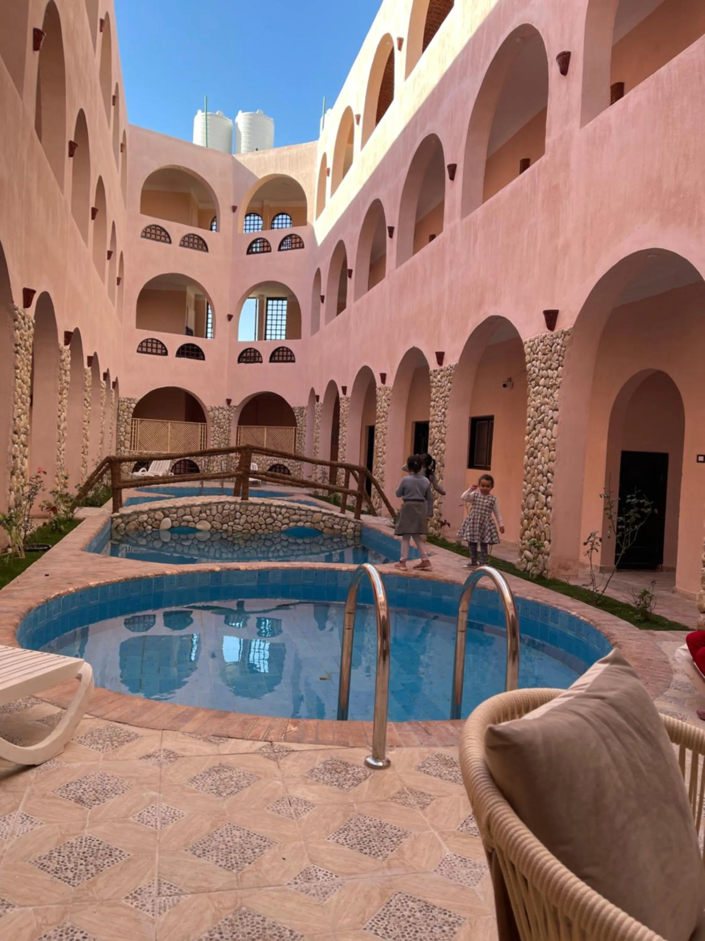 Pool view in amzran hotel siwa امزران سيوة