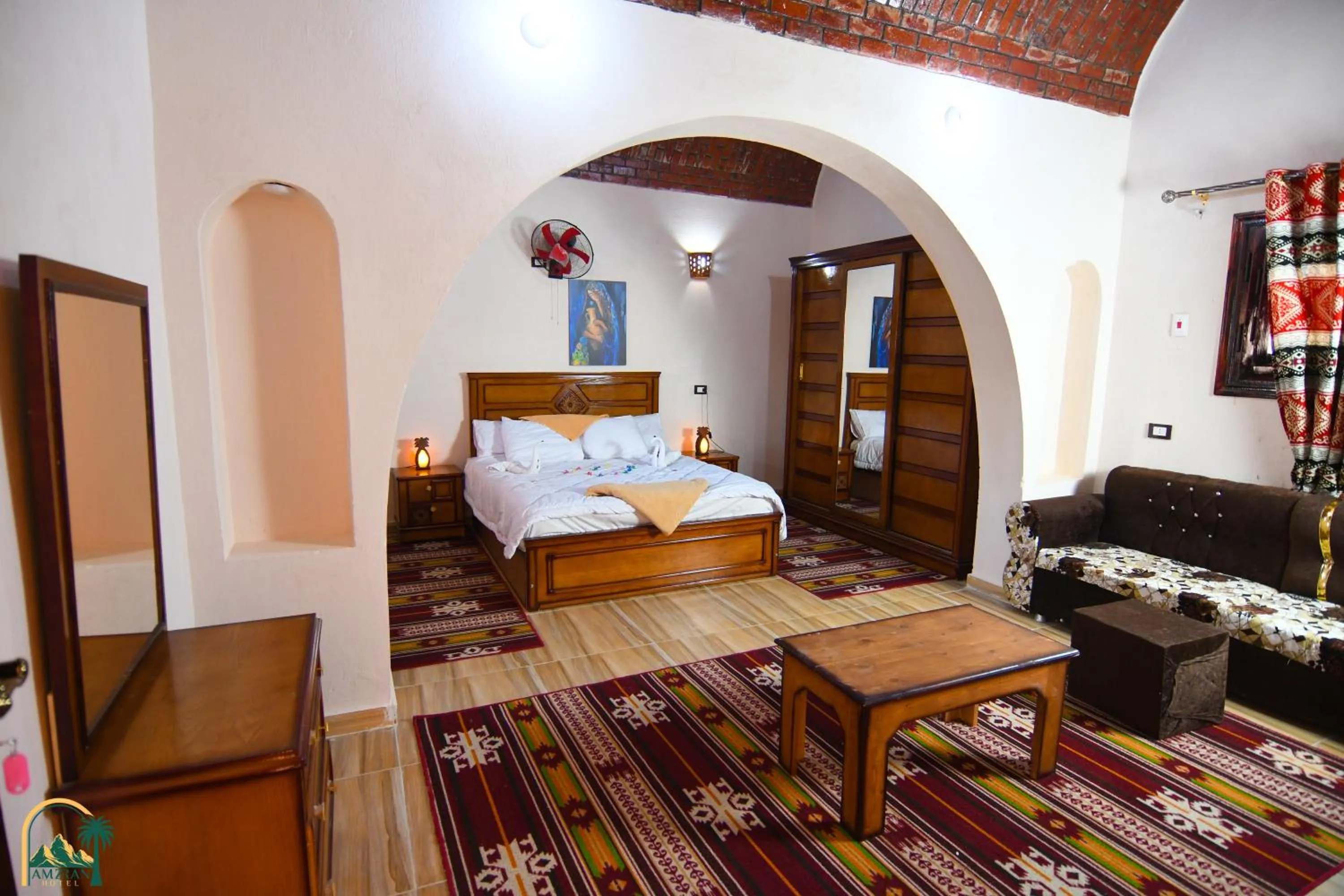 Bedroom, Bed in amzran hotel siwa امزران سيوة