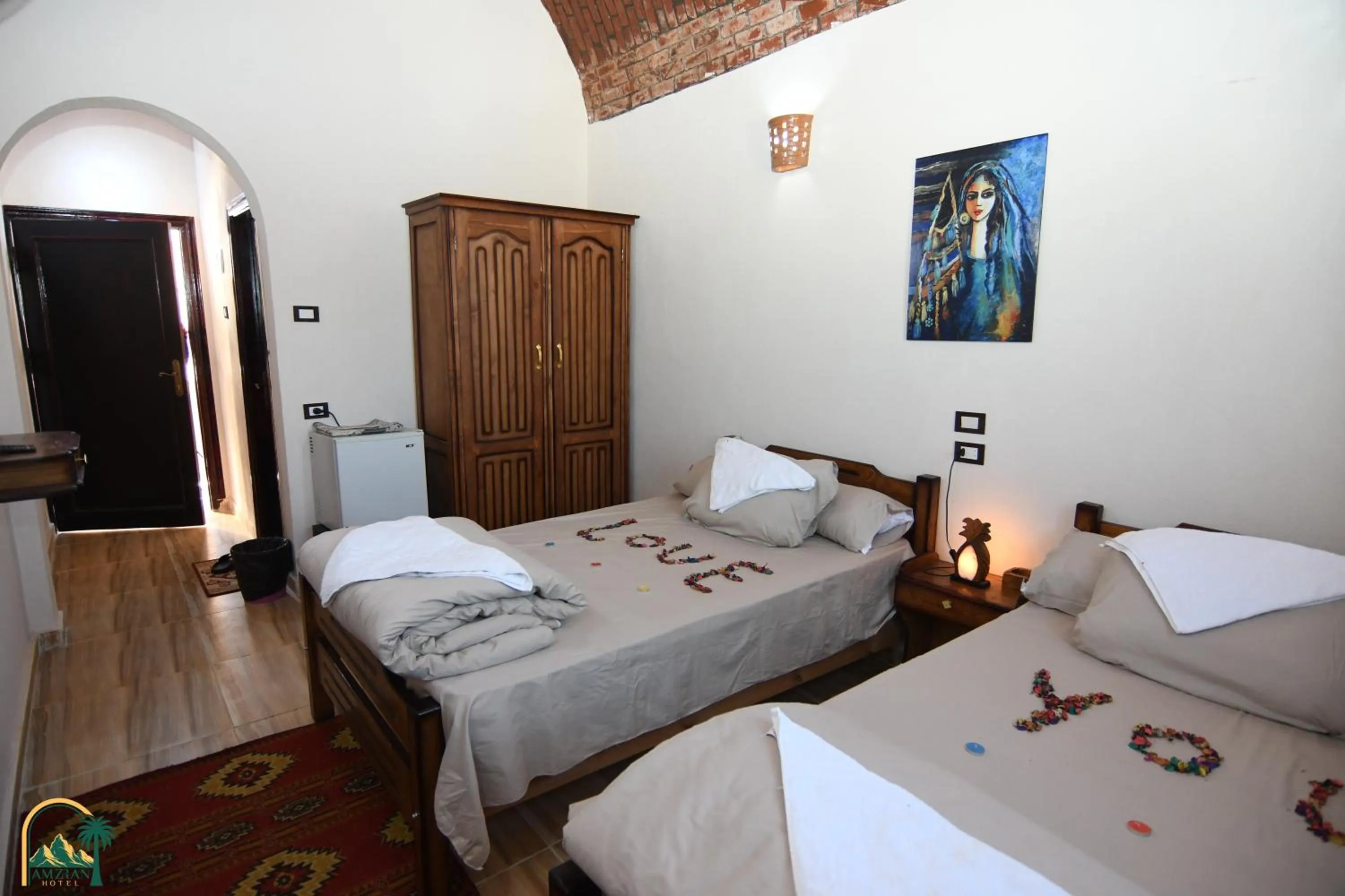 Bedroom, Bed in amzran hotel siwa امزران سيوة