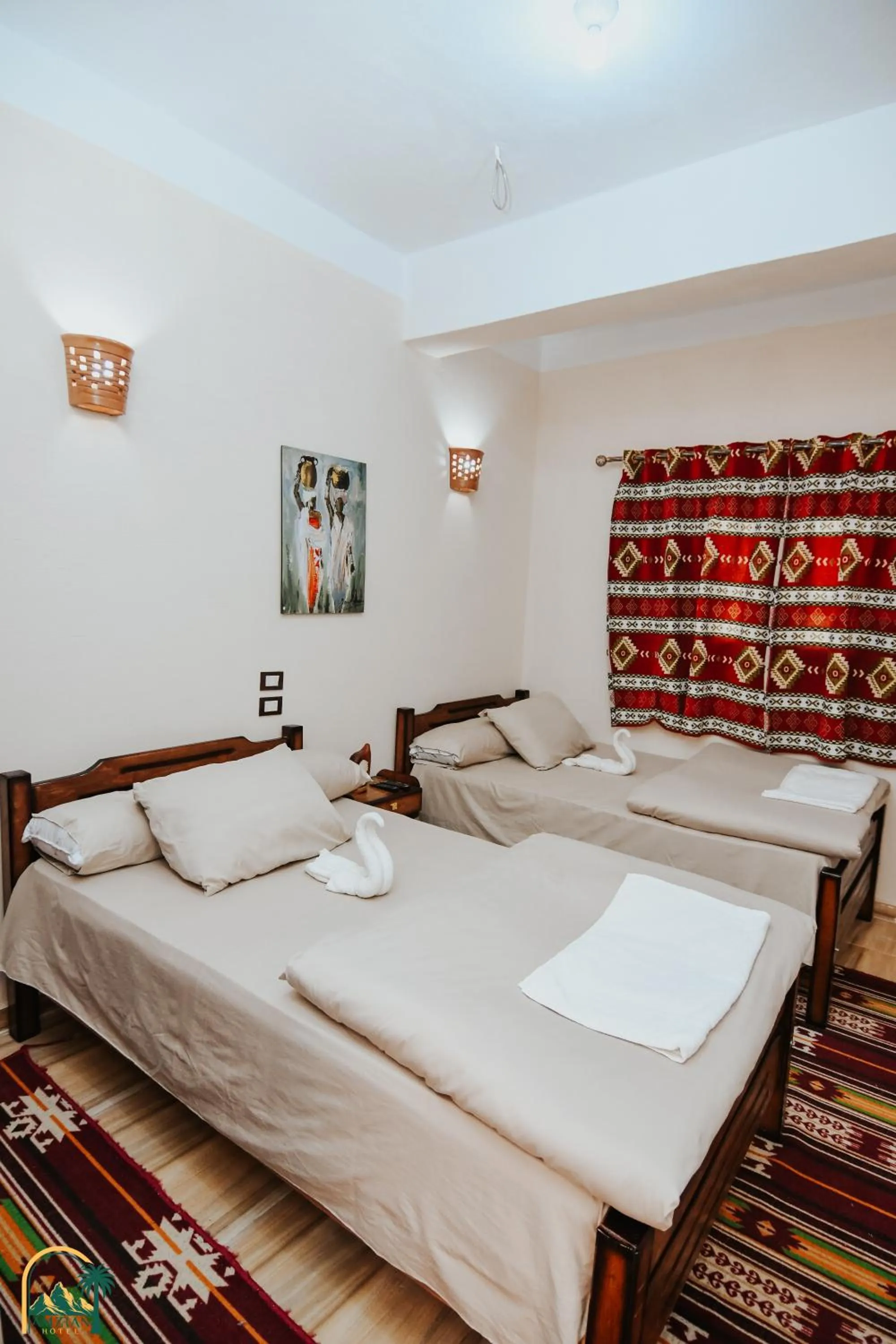 Bed in amzran hotel siwa امزران سيوة