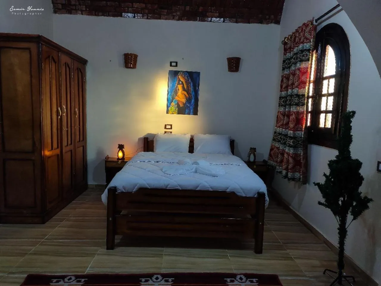 Bed in amzran hotel siwa امزران سيوة