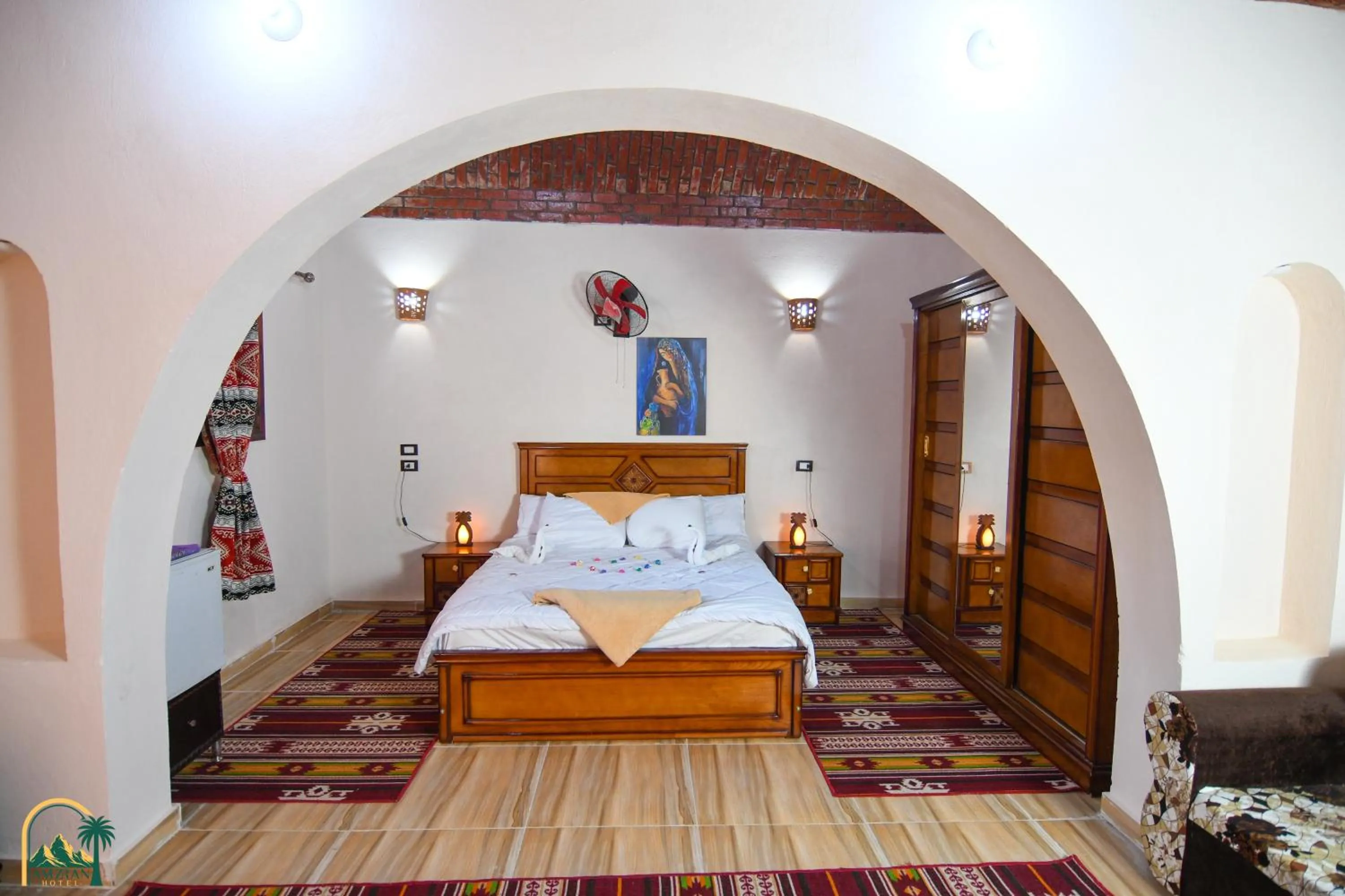 Bedroom, Bed in amzran hotel siwa امزران سيوة