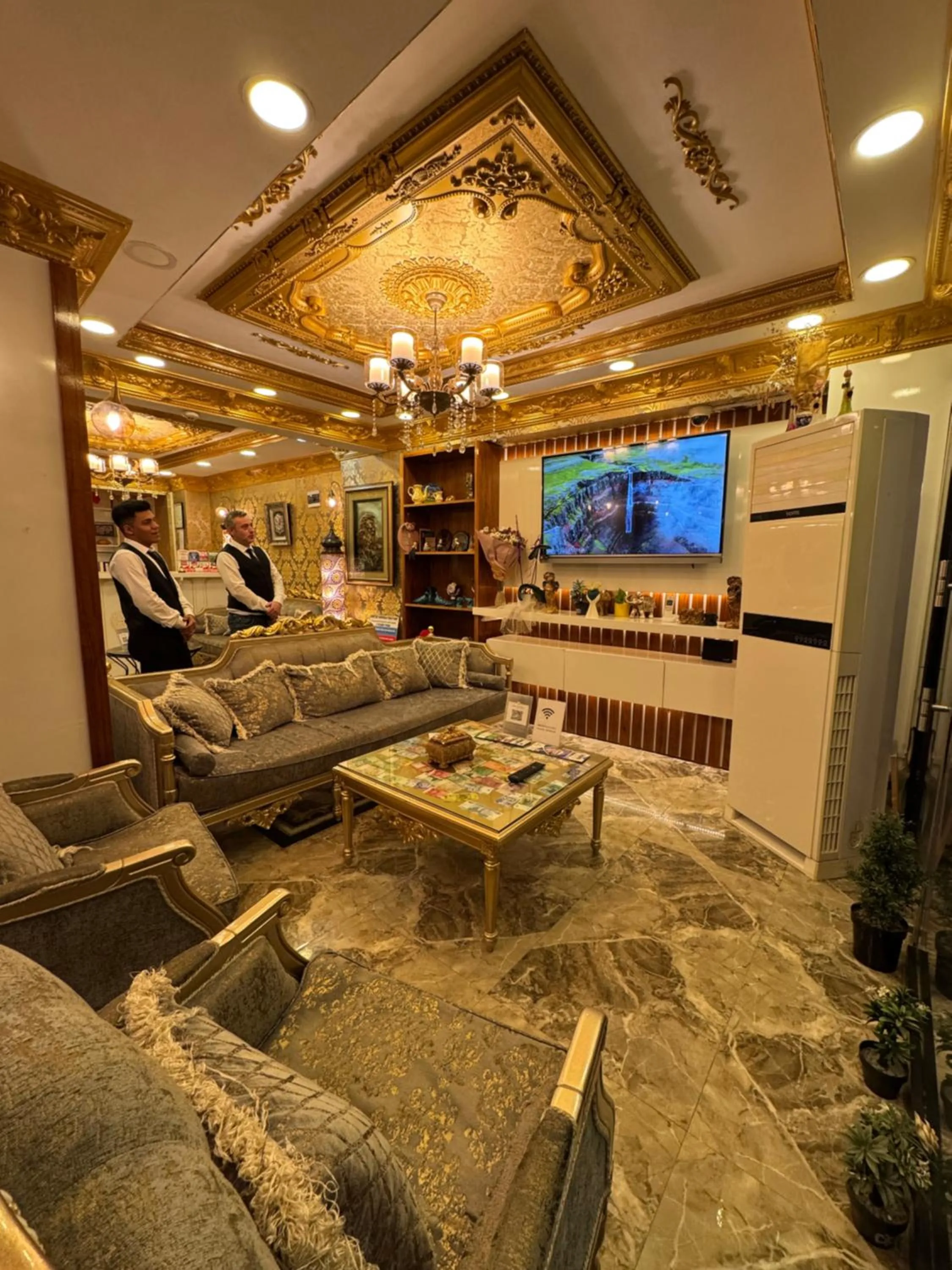 Communal lounge/ TV room in IMMORTELLE HOTEL