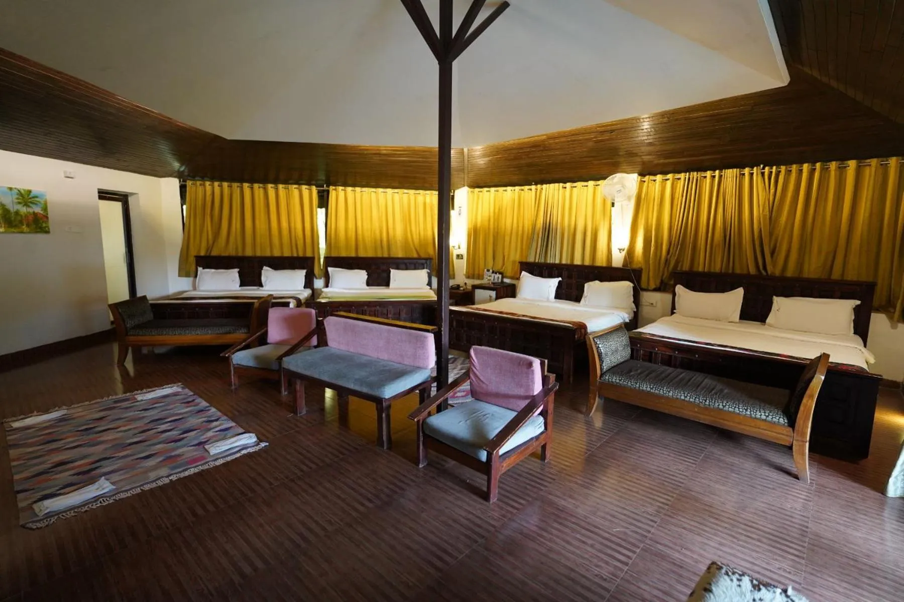 Bed in Malhar Machi Mountain Resorts