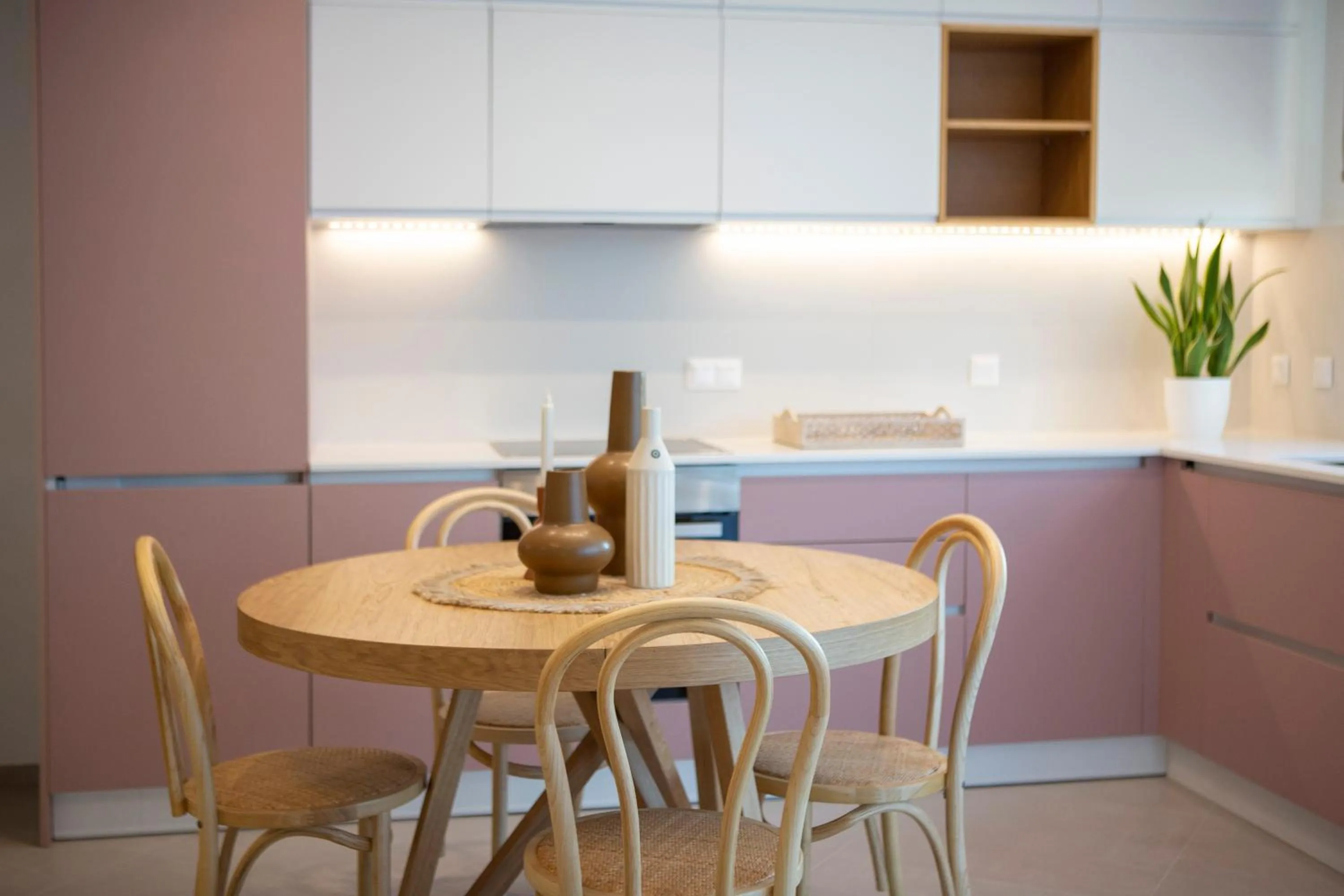 Kitchen or kitchenette in Lirides suites