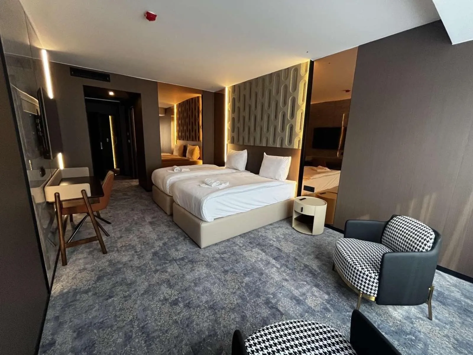 Bed in Nobel Design Hotel