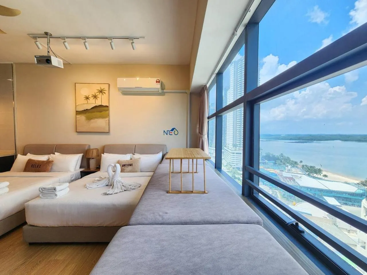 Bed in Country Garden Danga Bay InStyle Sea View Homestay Suite by NEO