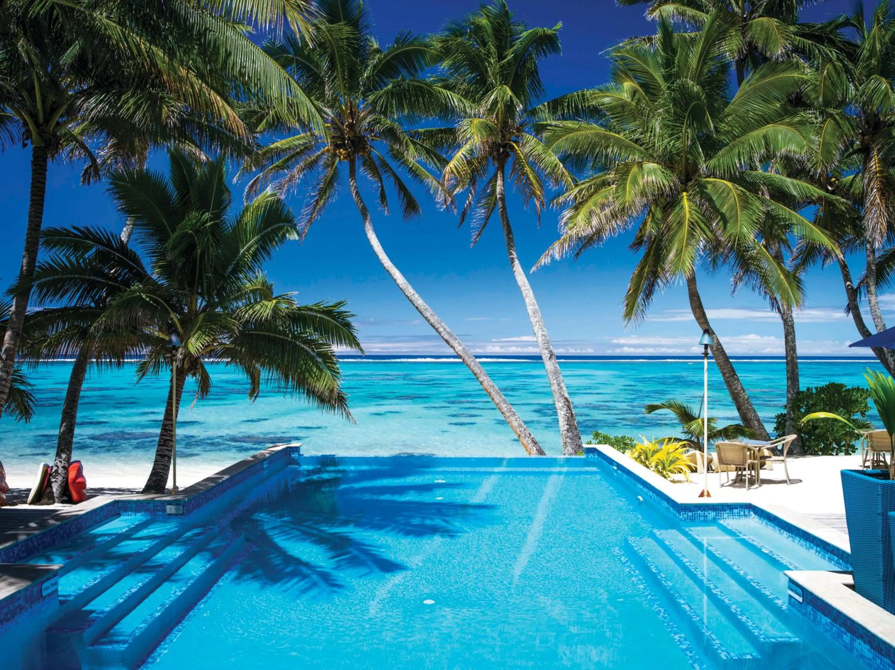 Pool view in Little Polynesian Resort