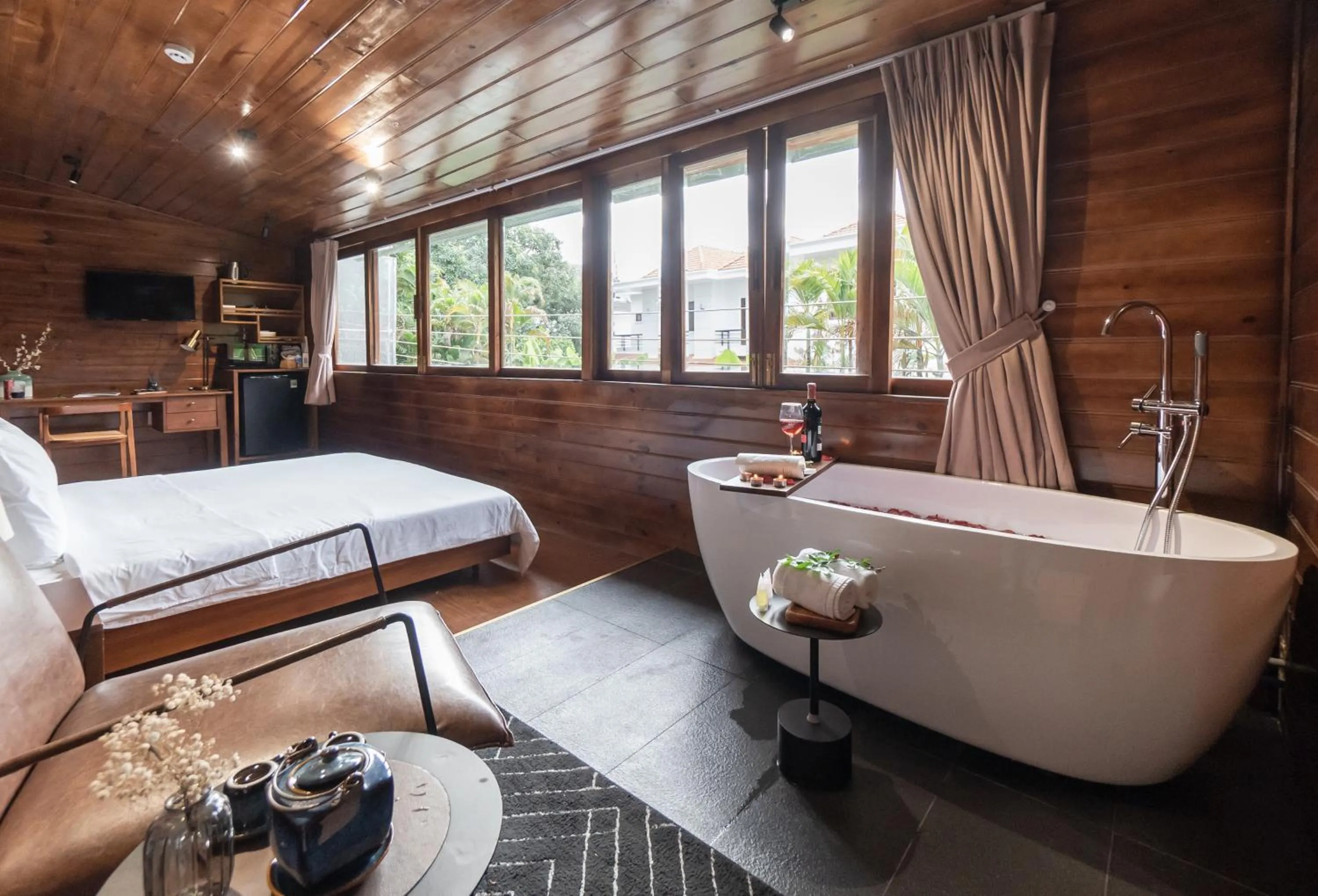 Seating area in Nexus House Garden Thao Dien