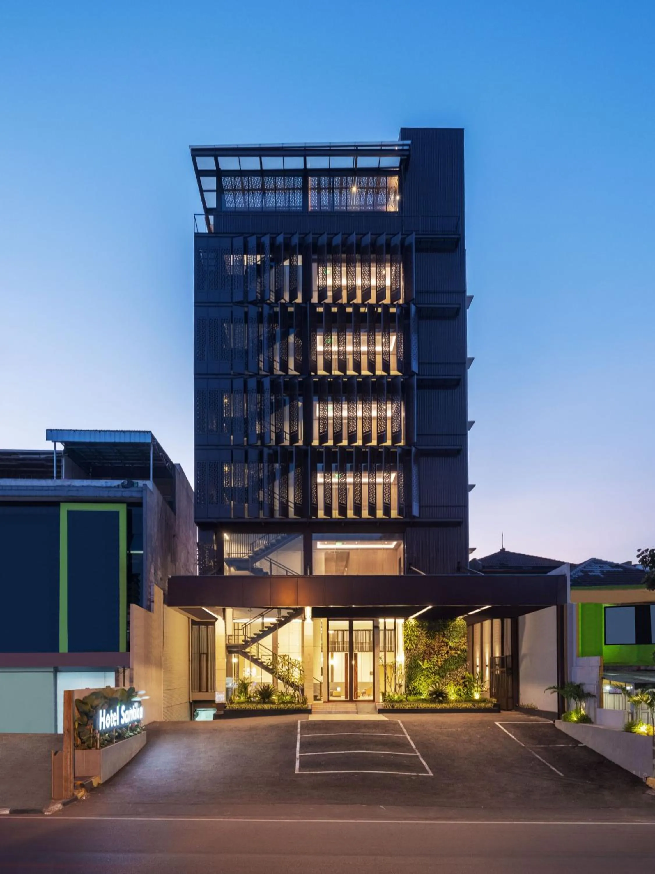 Property building in Hotel Santika PasirKaliki