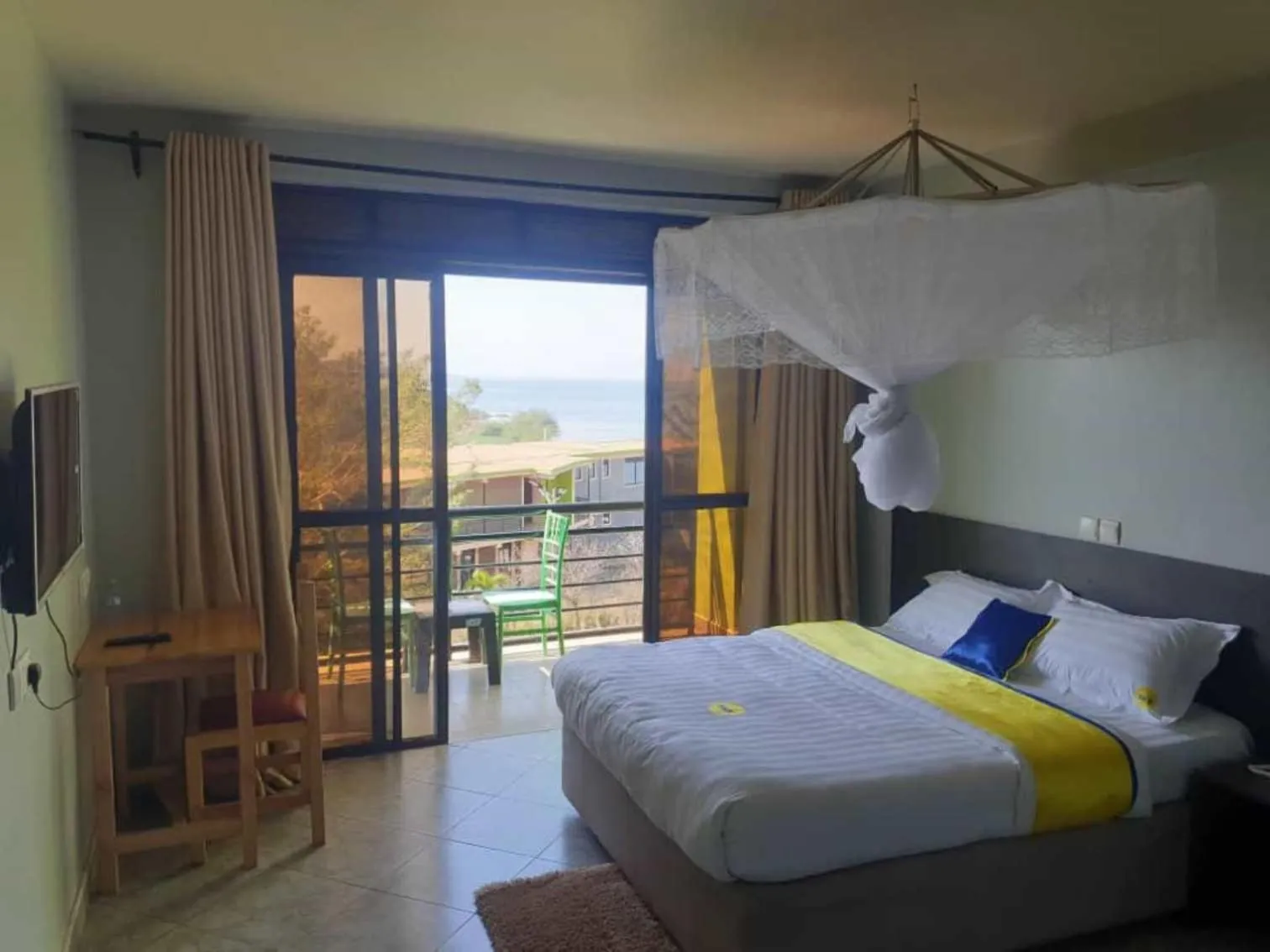 Bed in Sky Beach Hotel