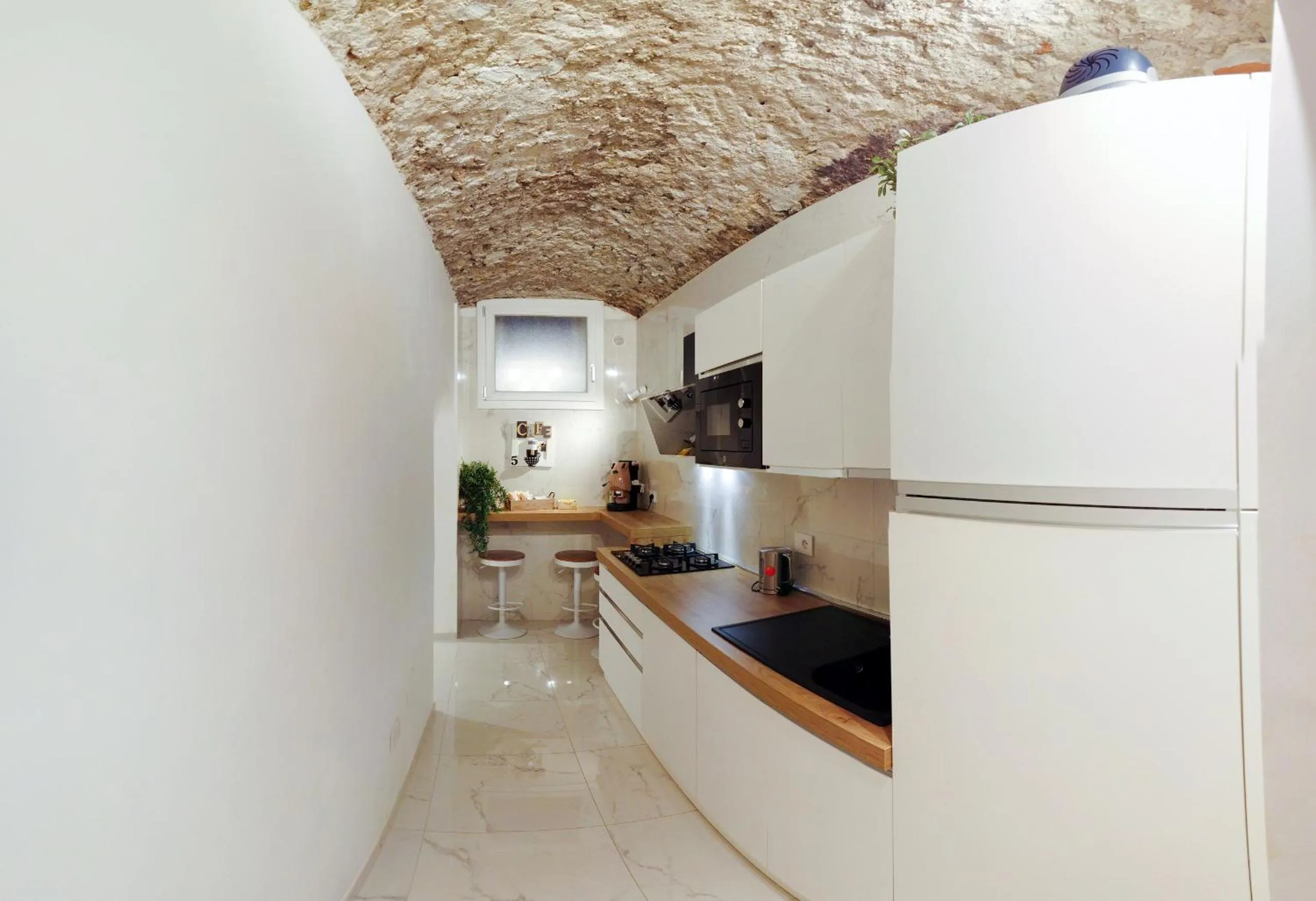 Kitchen or kitchenette in extra luxury apartment salerno center