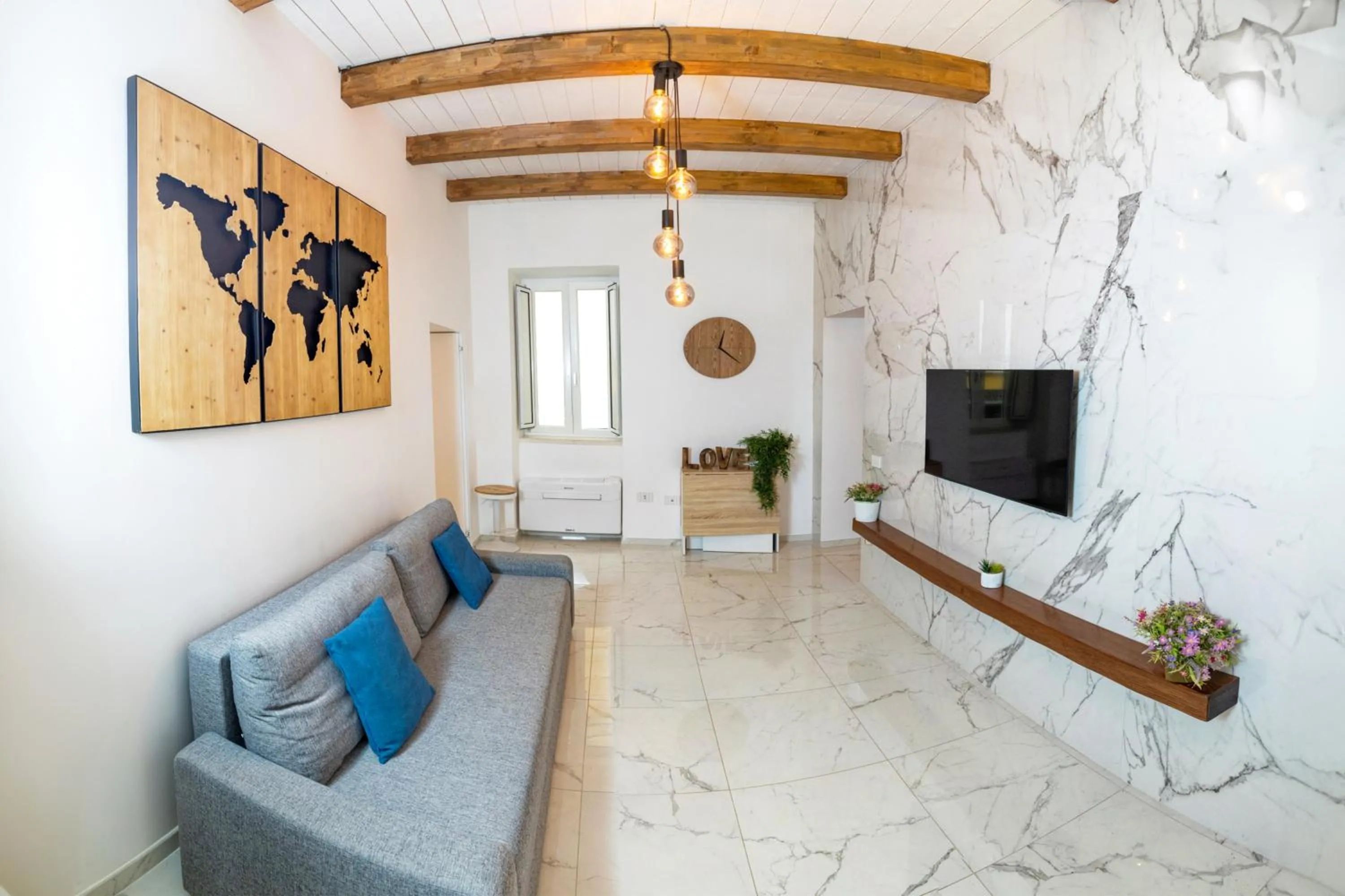 Seating area in extra luxury apartment salerno center