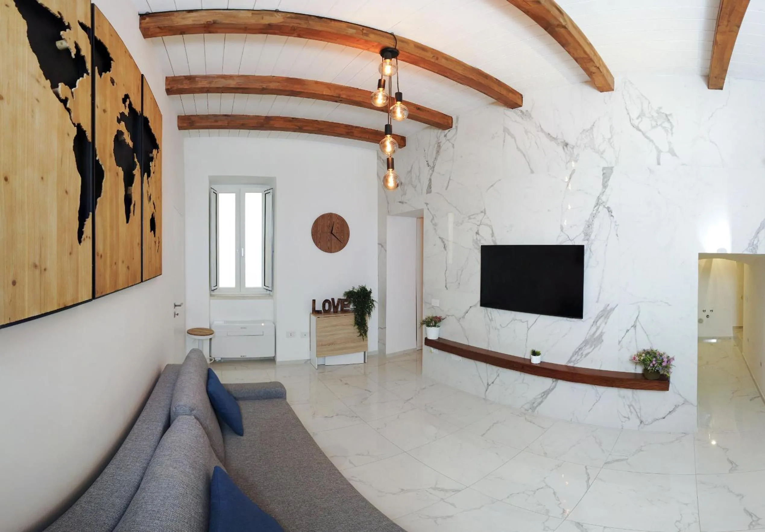 Living room in extra luxury apartment salerno center