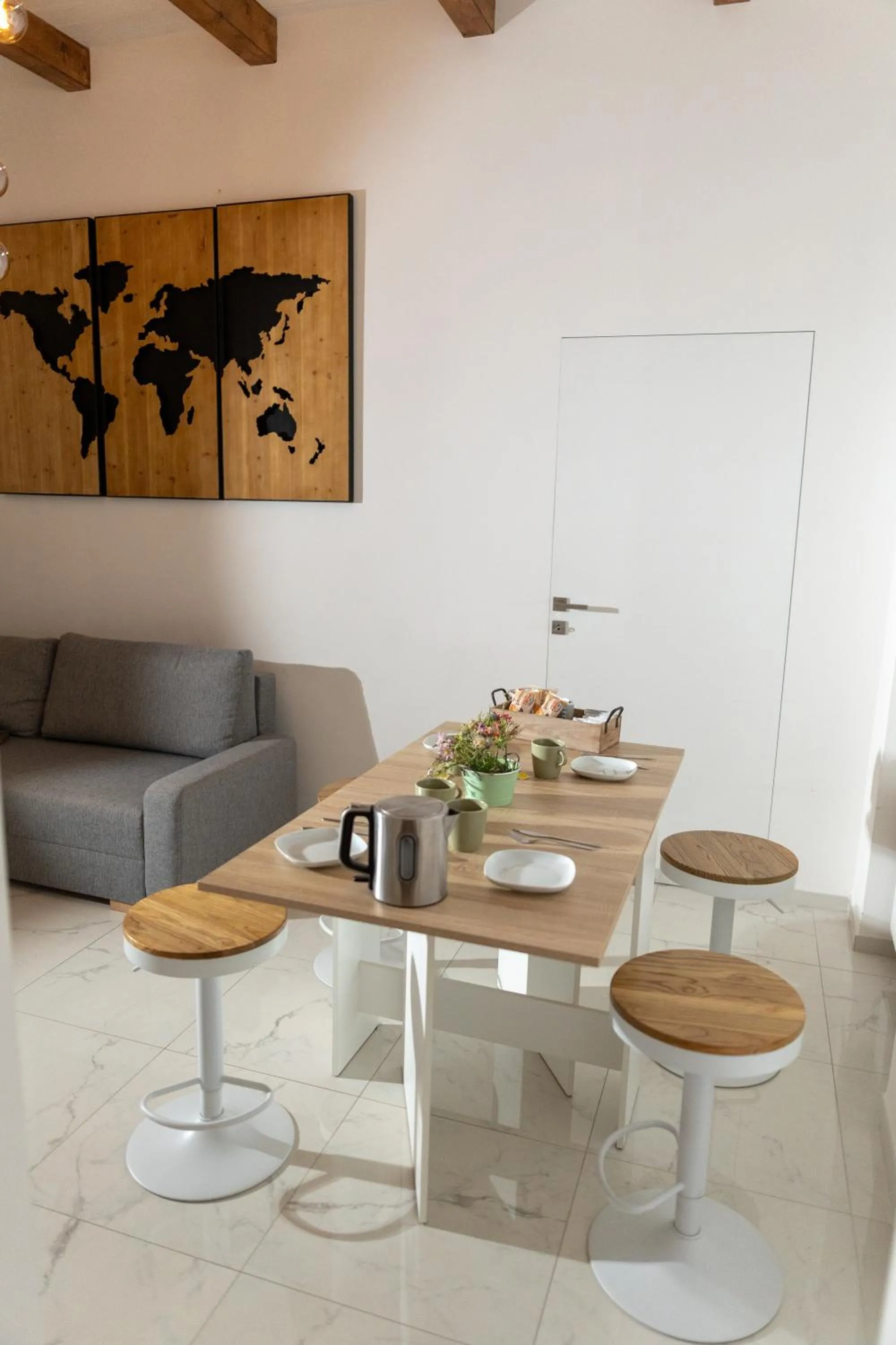 Dining area in extra luxury apartment salerno center