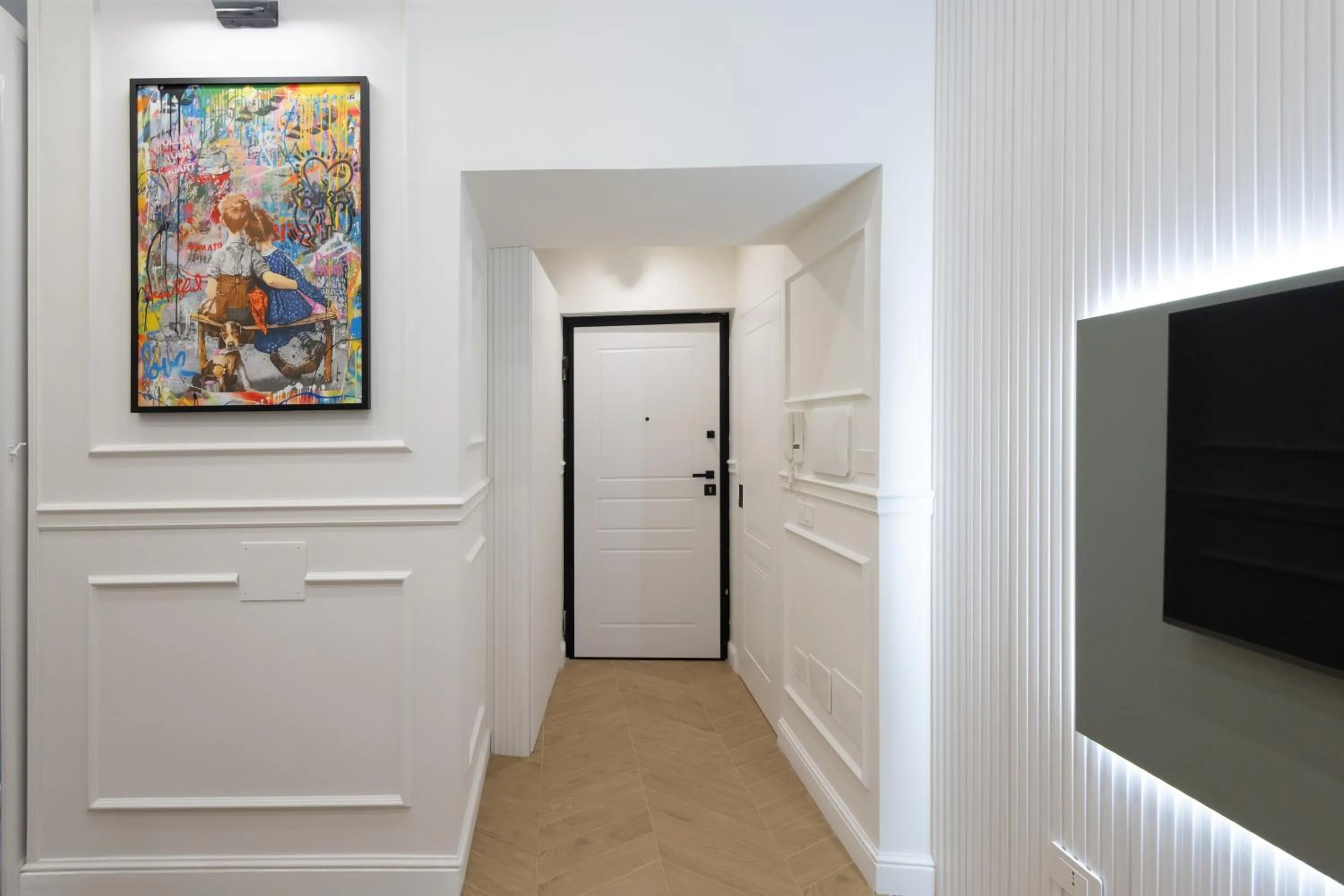TV and multimedia in extra luxury apartment salerno center