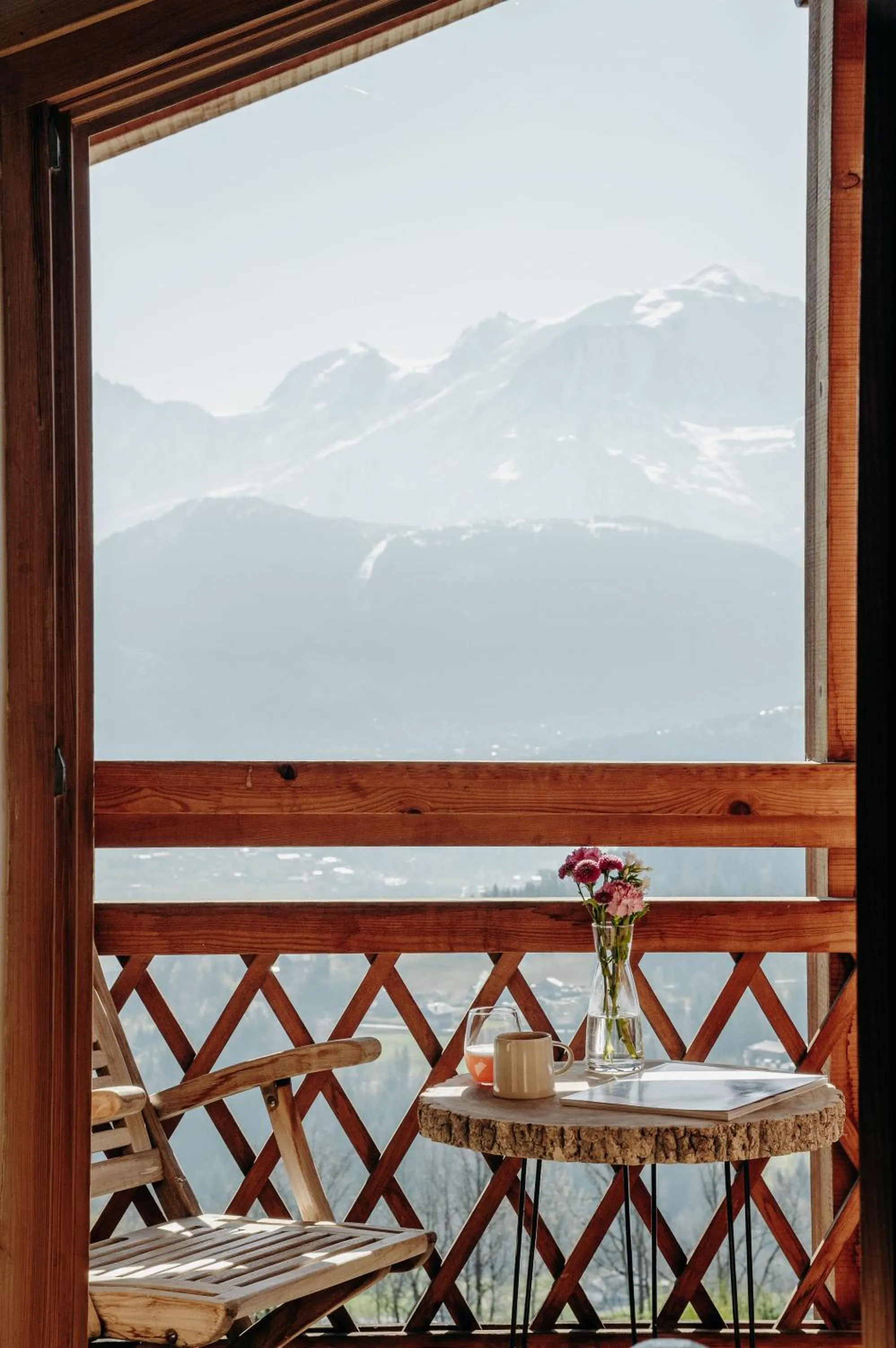 Mountain view in Le Chalet Hôtel Cordon Adults Only