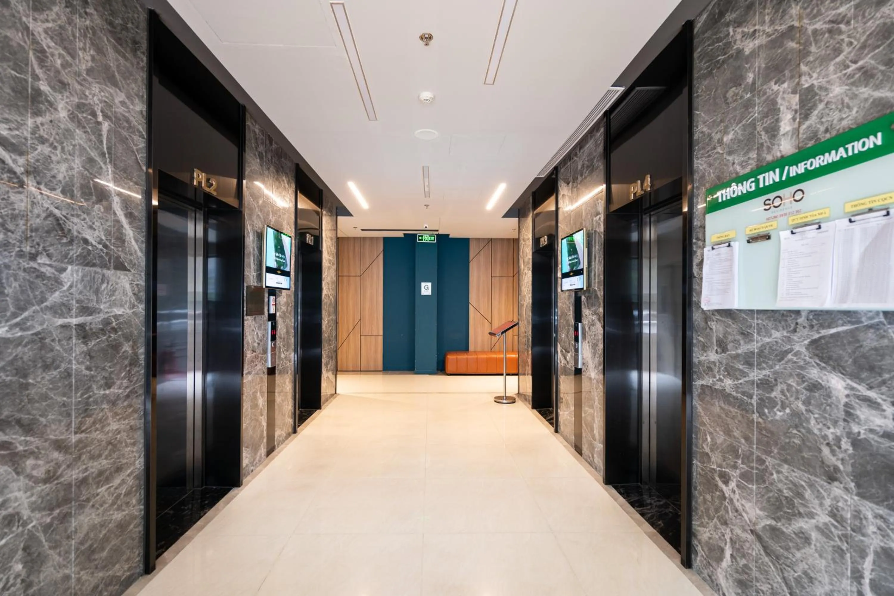 elevator in Otis Soho Saigon Balcony Apartment