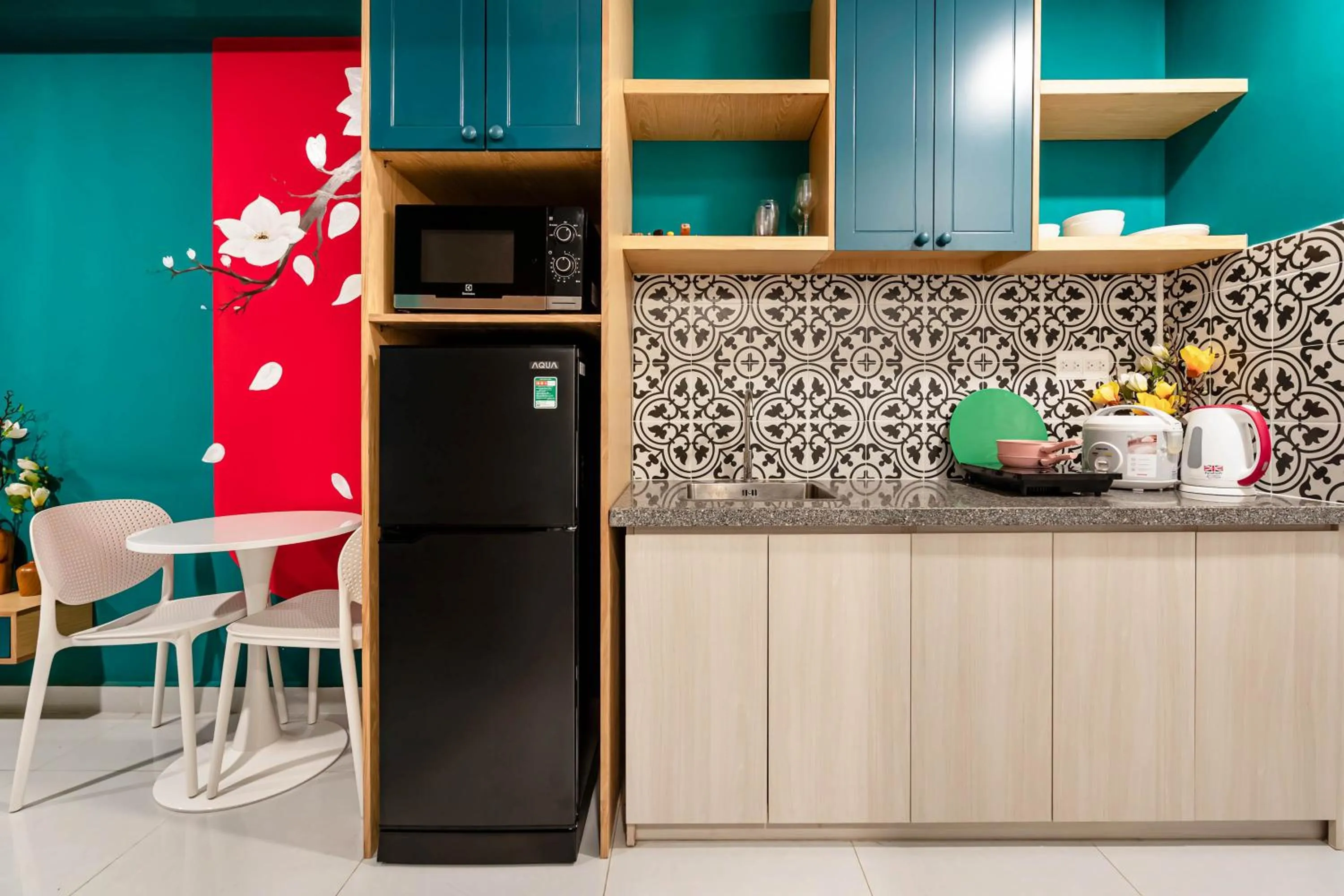 Kitchen or kitchenette in Otis Soho Saigon Balcony Apartment