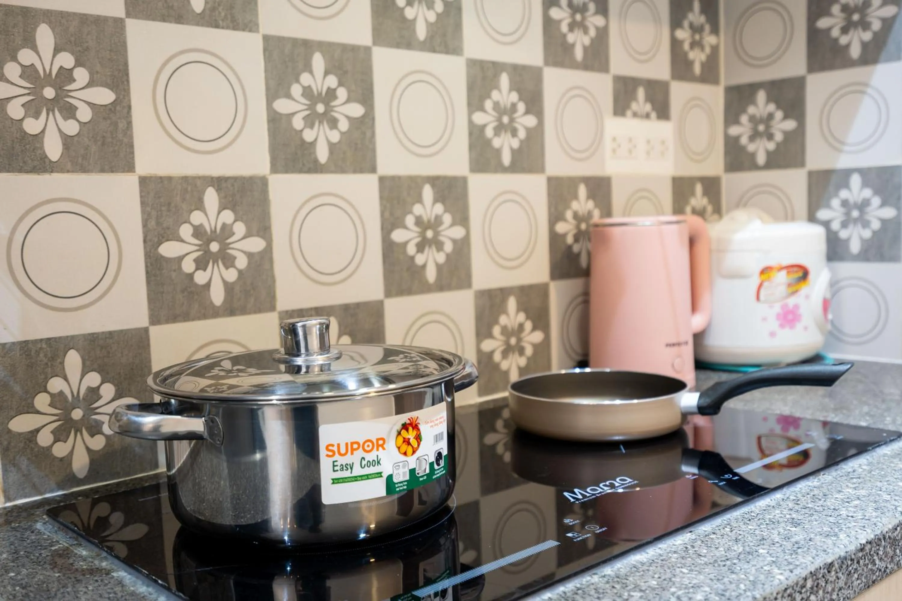Kitchen or kitchenette in Otis Soho Saigon Balcony Apartment