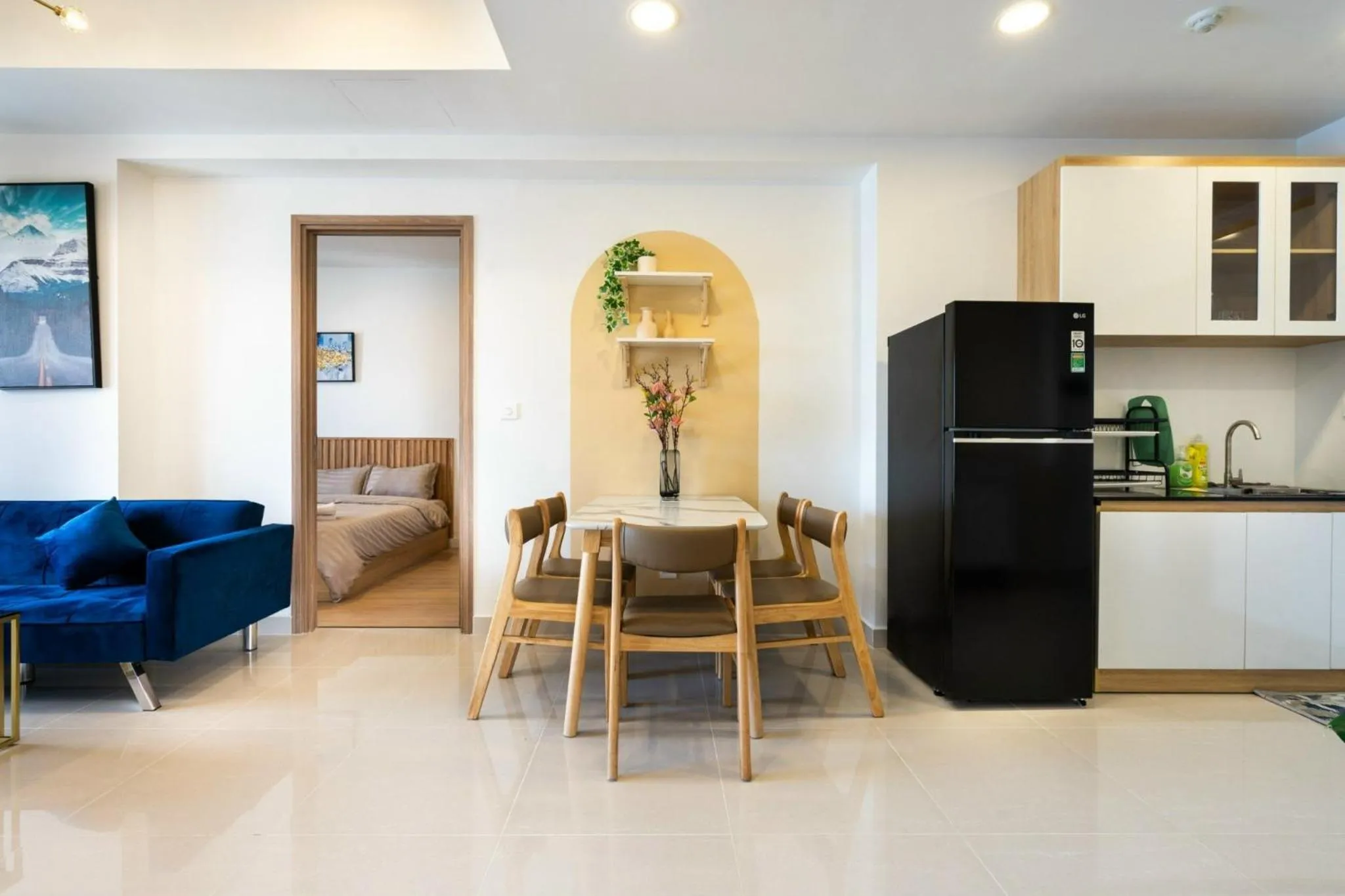 Living room in Otis Soho Saigon Balcony Apartment