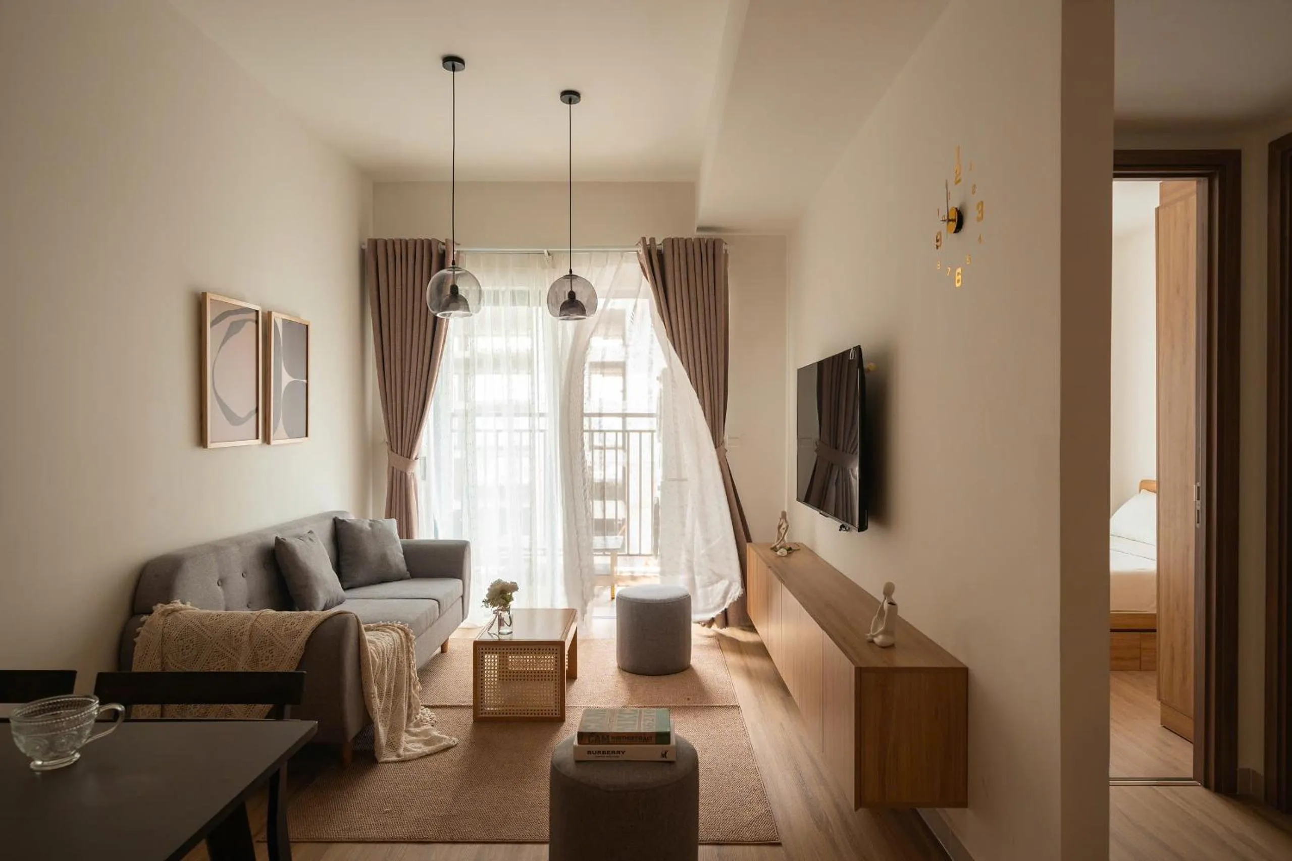 Communal lounge/ TV room in Otis Soho Saigon Balcony Apartment