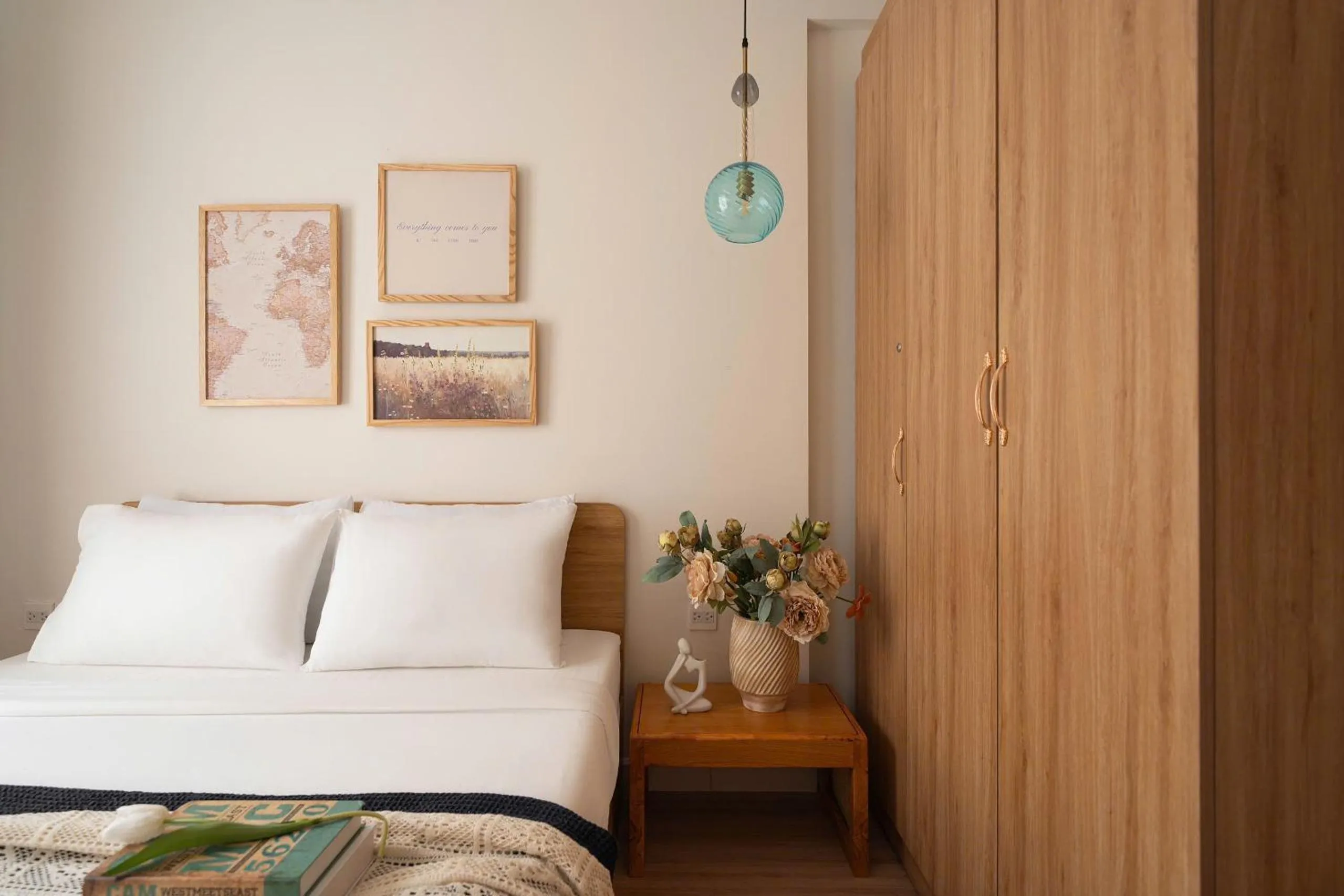 Bed in Otis Soho Saigon Balcony Apartment