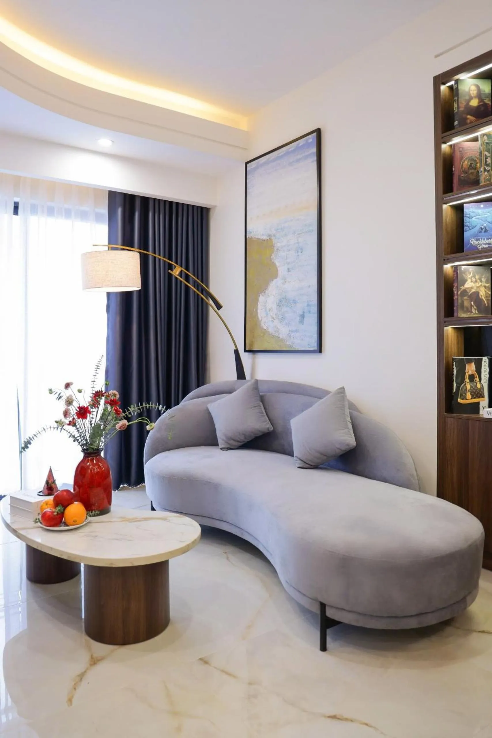 Living room in Otis Soho Saigon Balcony Apartment