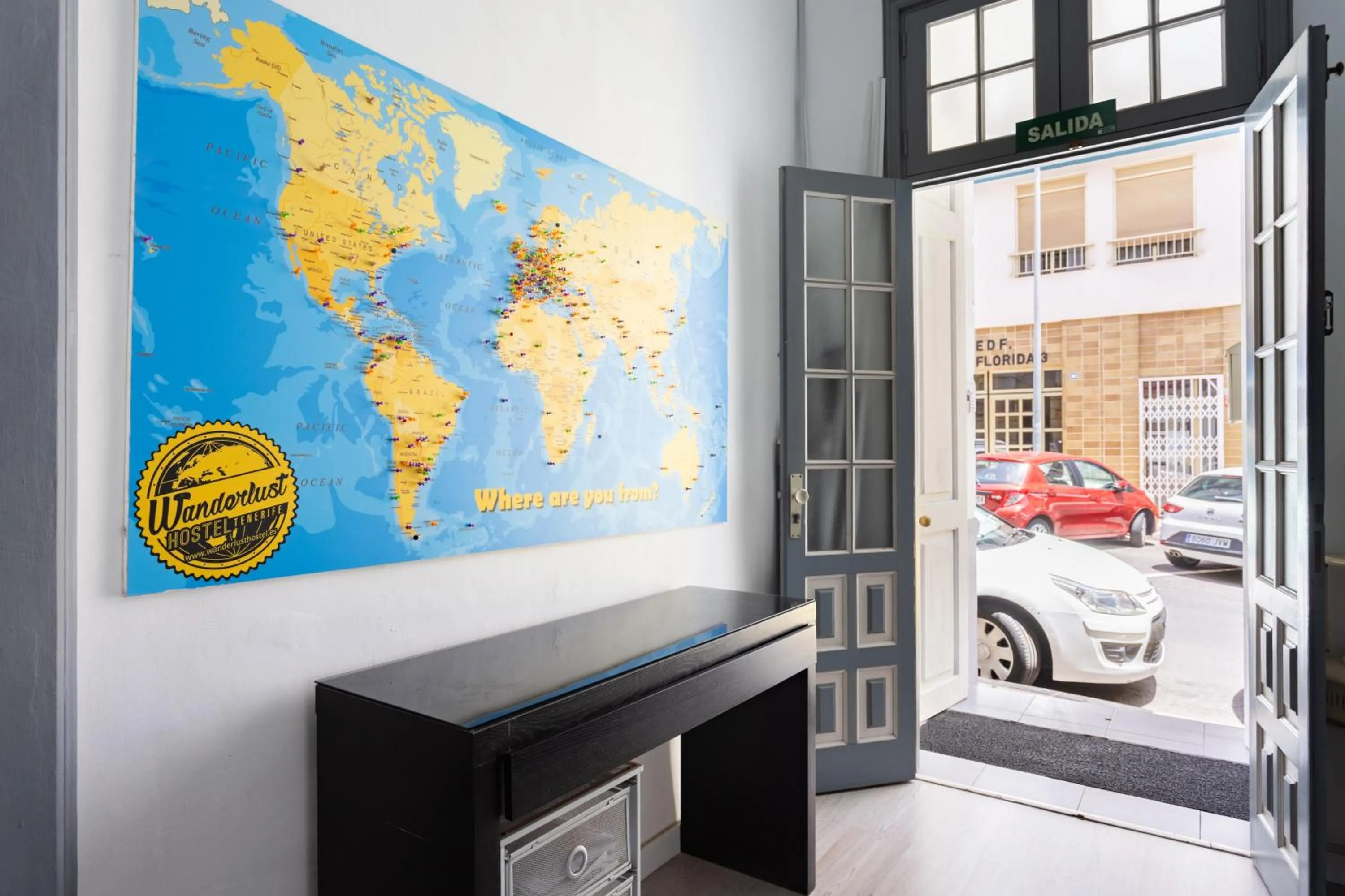 Lobby or reception in Wanderlust Hostel