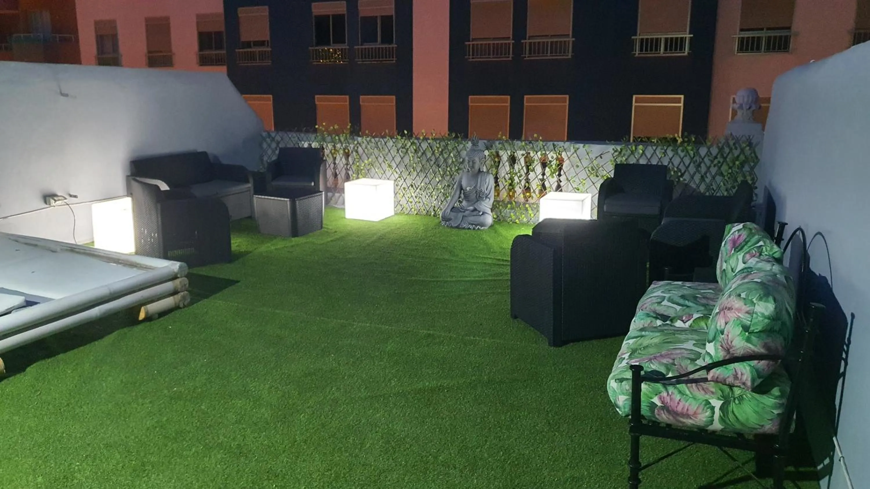 Garden in Wanderlust Hostel