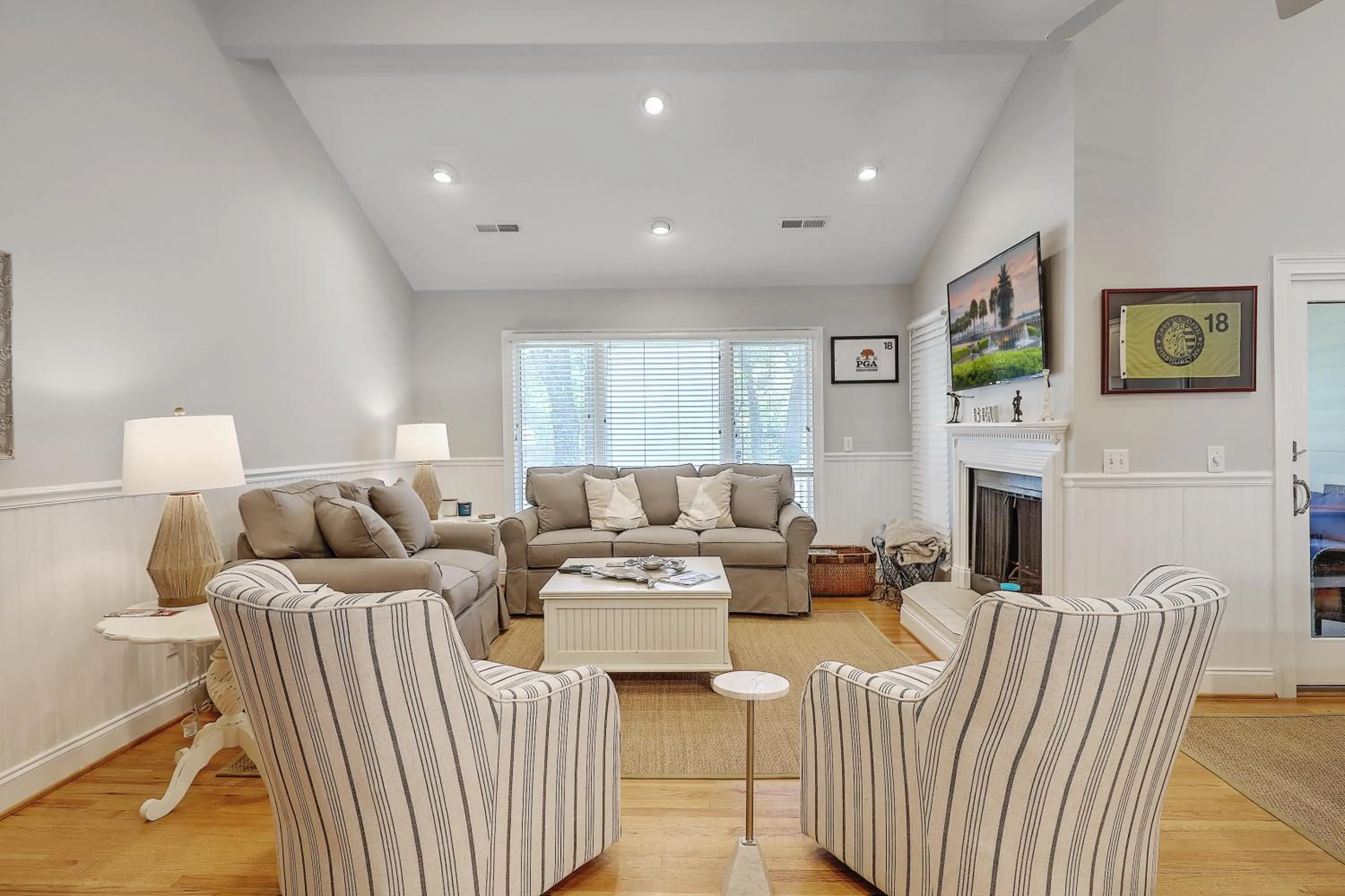 Living room in Fairway Dunes 27 - Screened Porch Golf Course View!