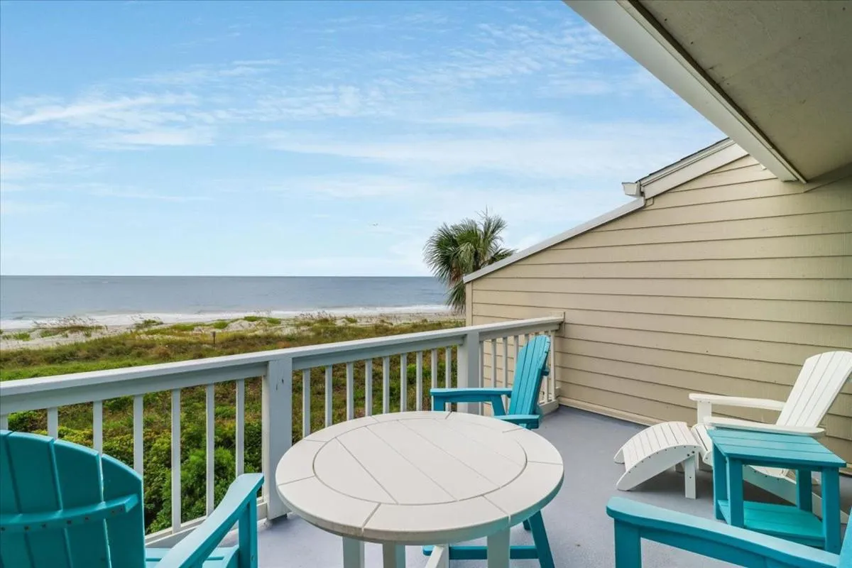 Balcony/Terrace in Beach Club Villa 30 - Coastal Oceanfront! Pool! Walkout!