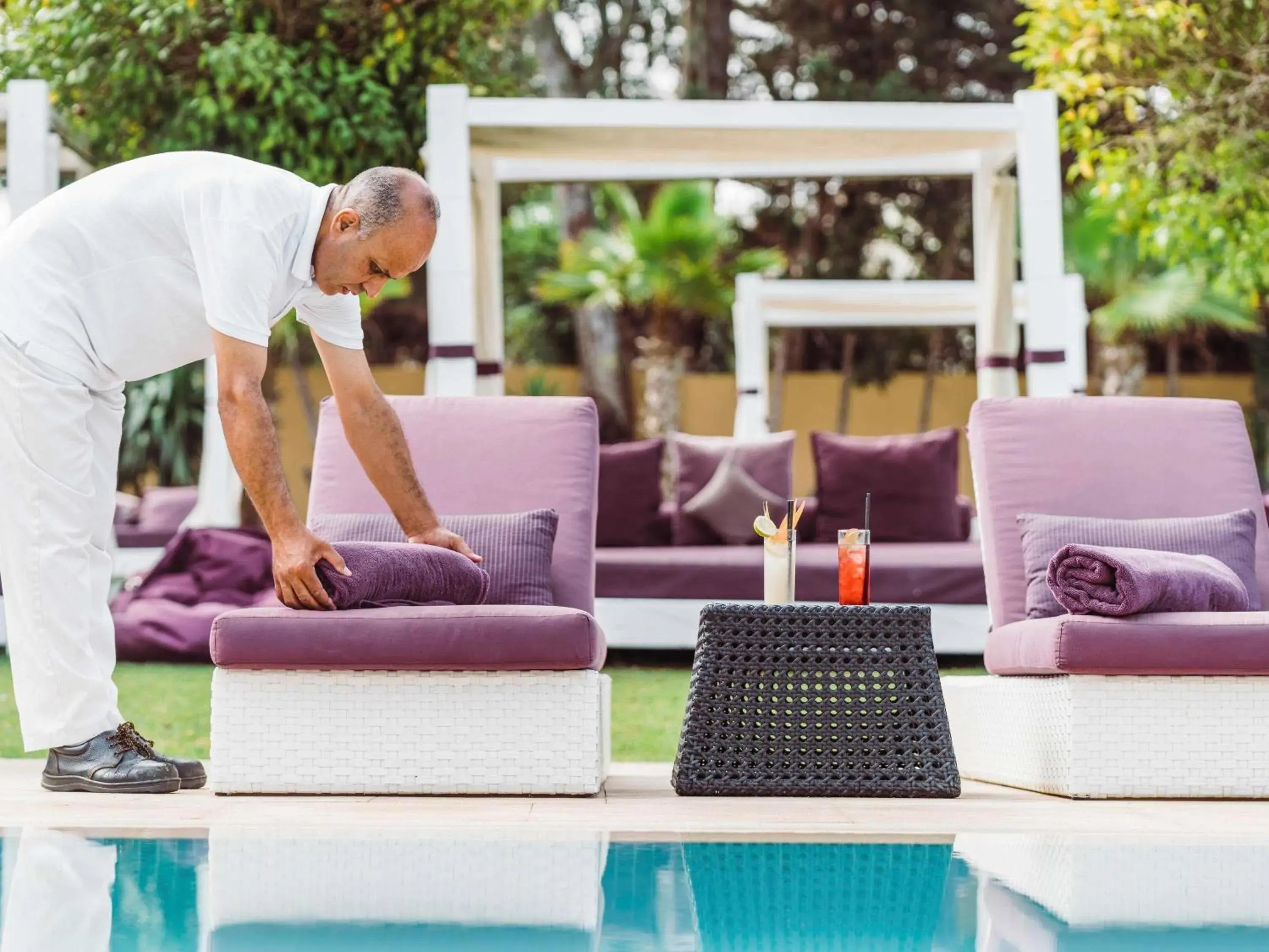 Pool view in Sofitel Rabat Jardin Des Roses Pool view in Sofitel Rabat Jardin Des Roses