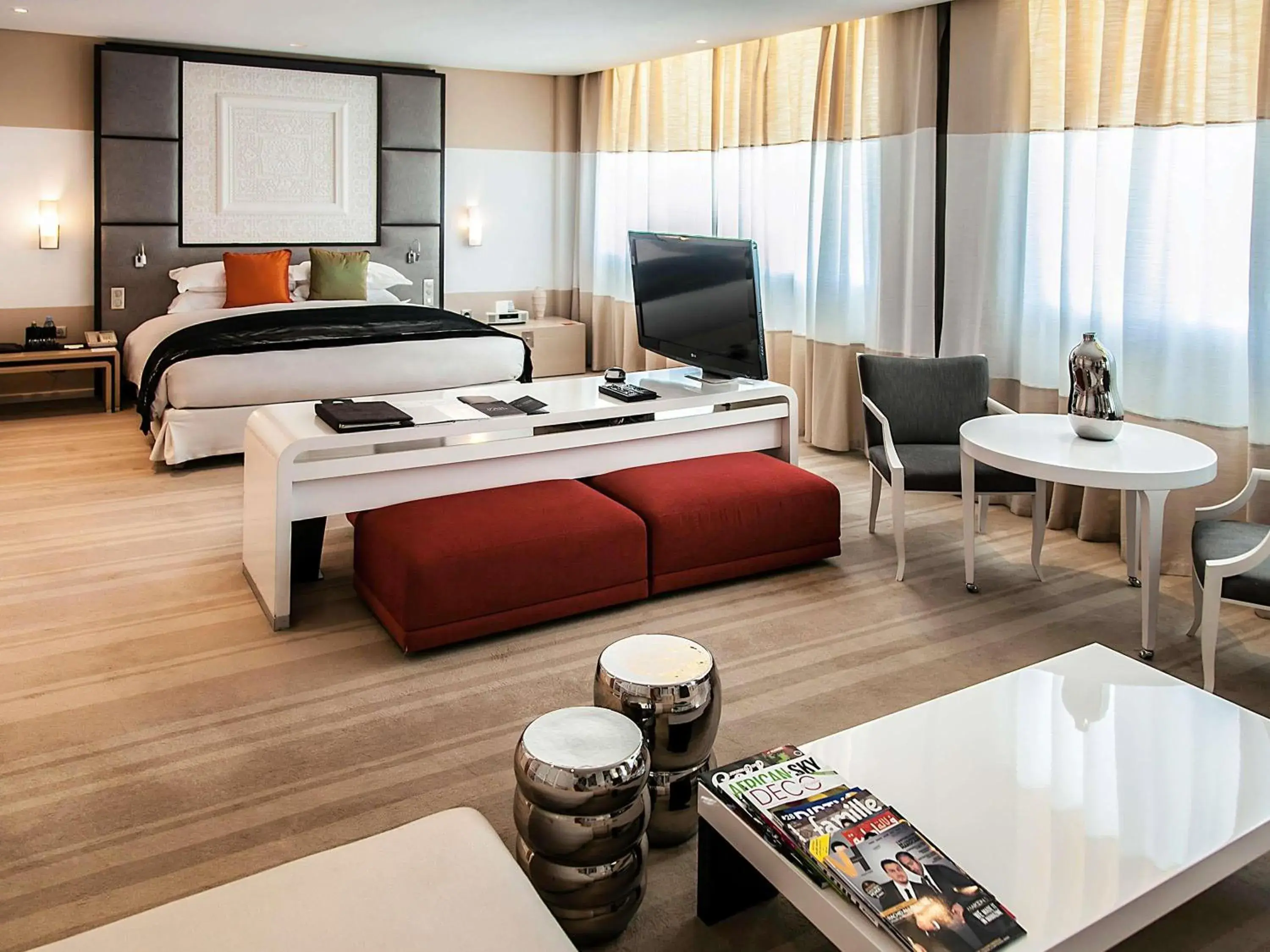 Bedroom, Bed in Sofitel Rabat Jardin Des Roses Bedroom, Bed in Sofitel Rabat Jardin Des Roses