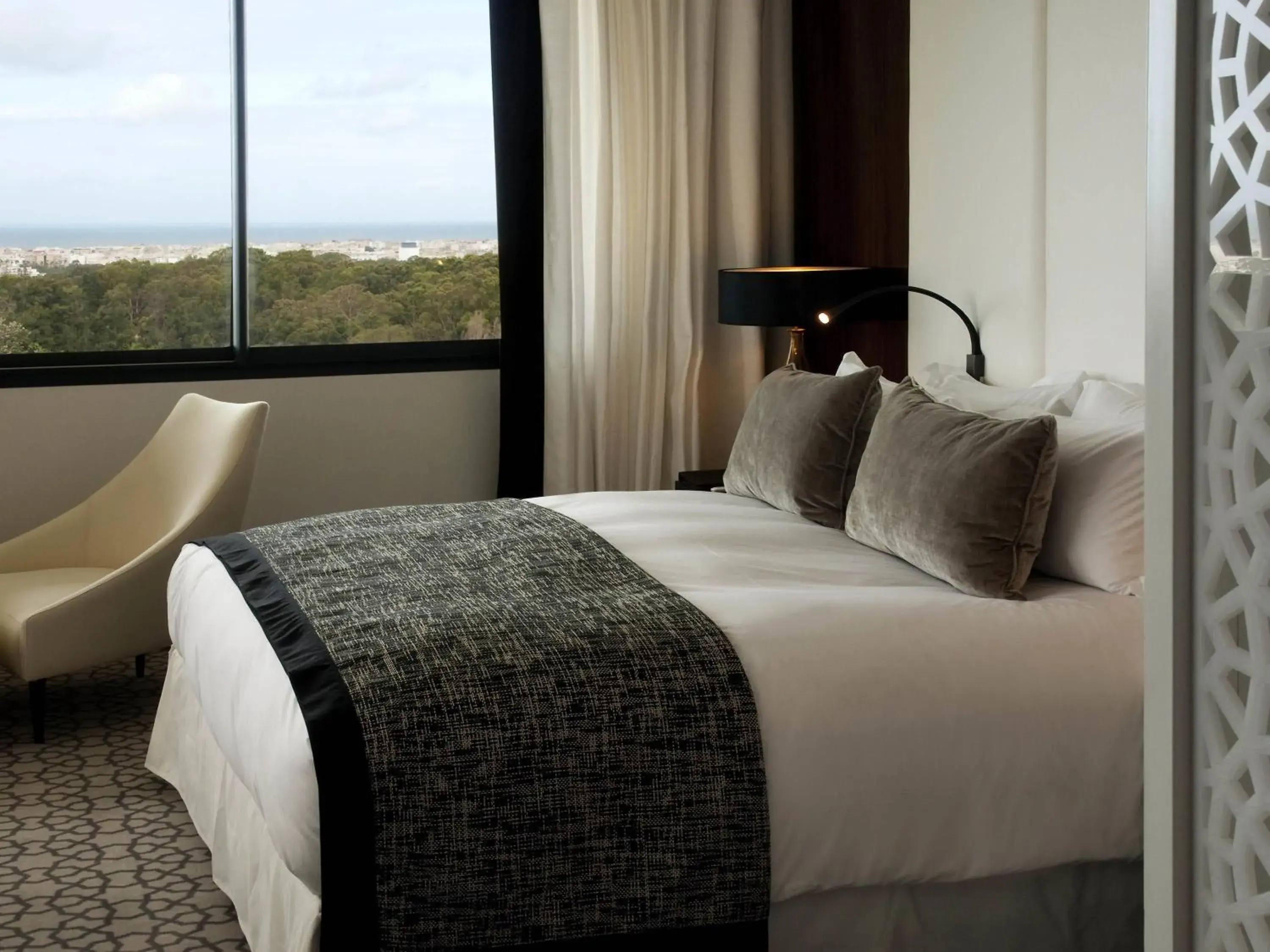 Bedroom, Bed in Sofitel Rabat Jardin Des Roses Bedroom, Bed in Sofitel Rabat Jardin Des Roses