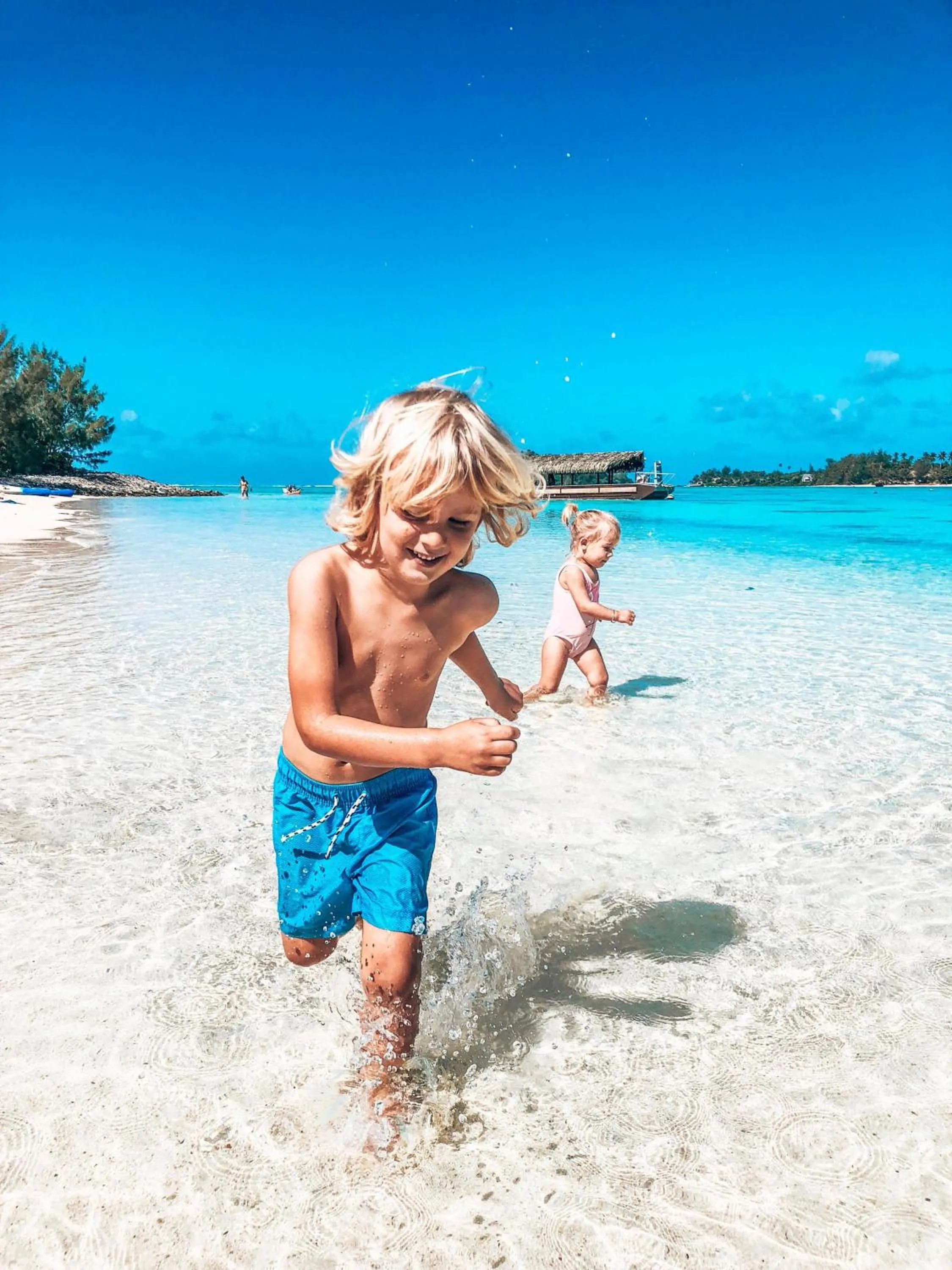 children in Pacific Resort Rarotonga