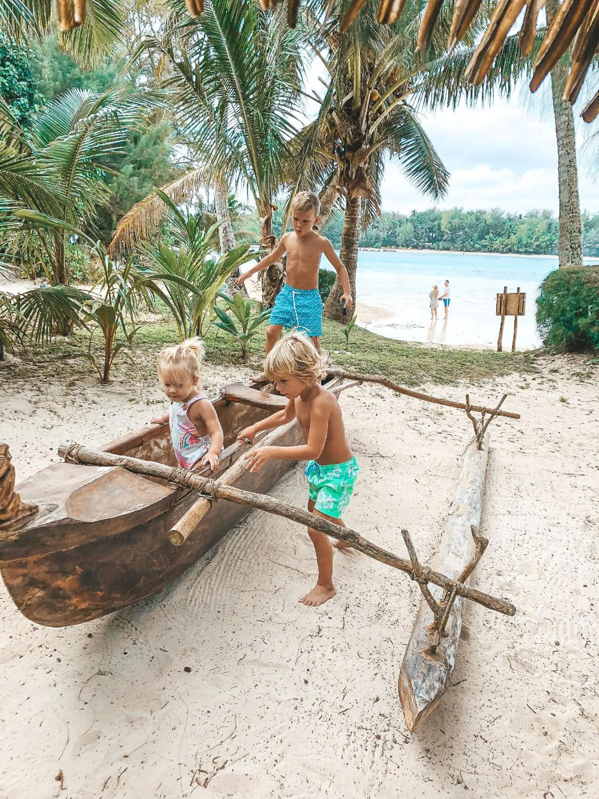 children in Pacific Resort Rarotonga