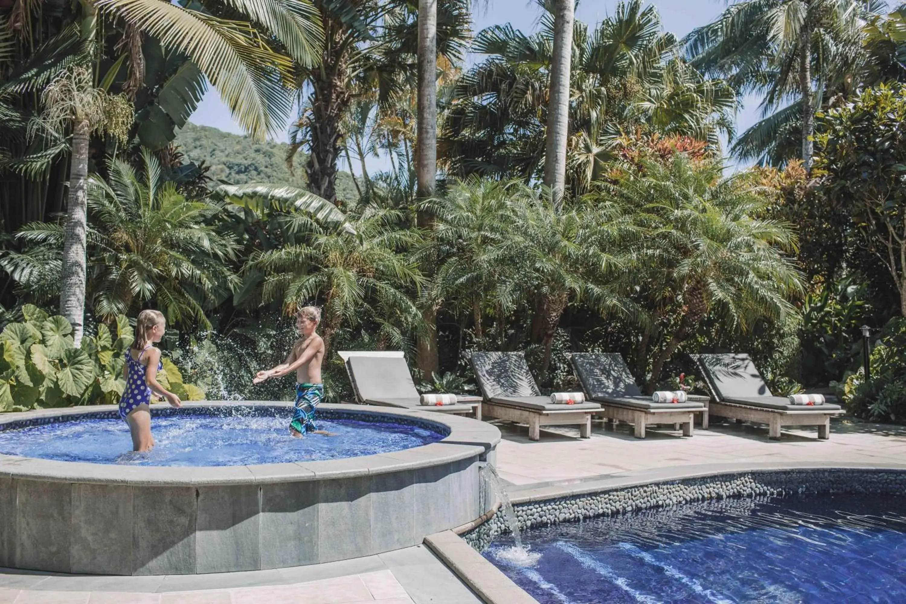 Pool view in Pacific Resort Rarotonga Pool view in Pacific Resort Rarotonga