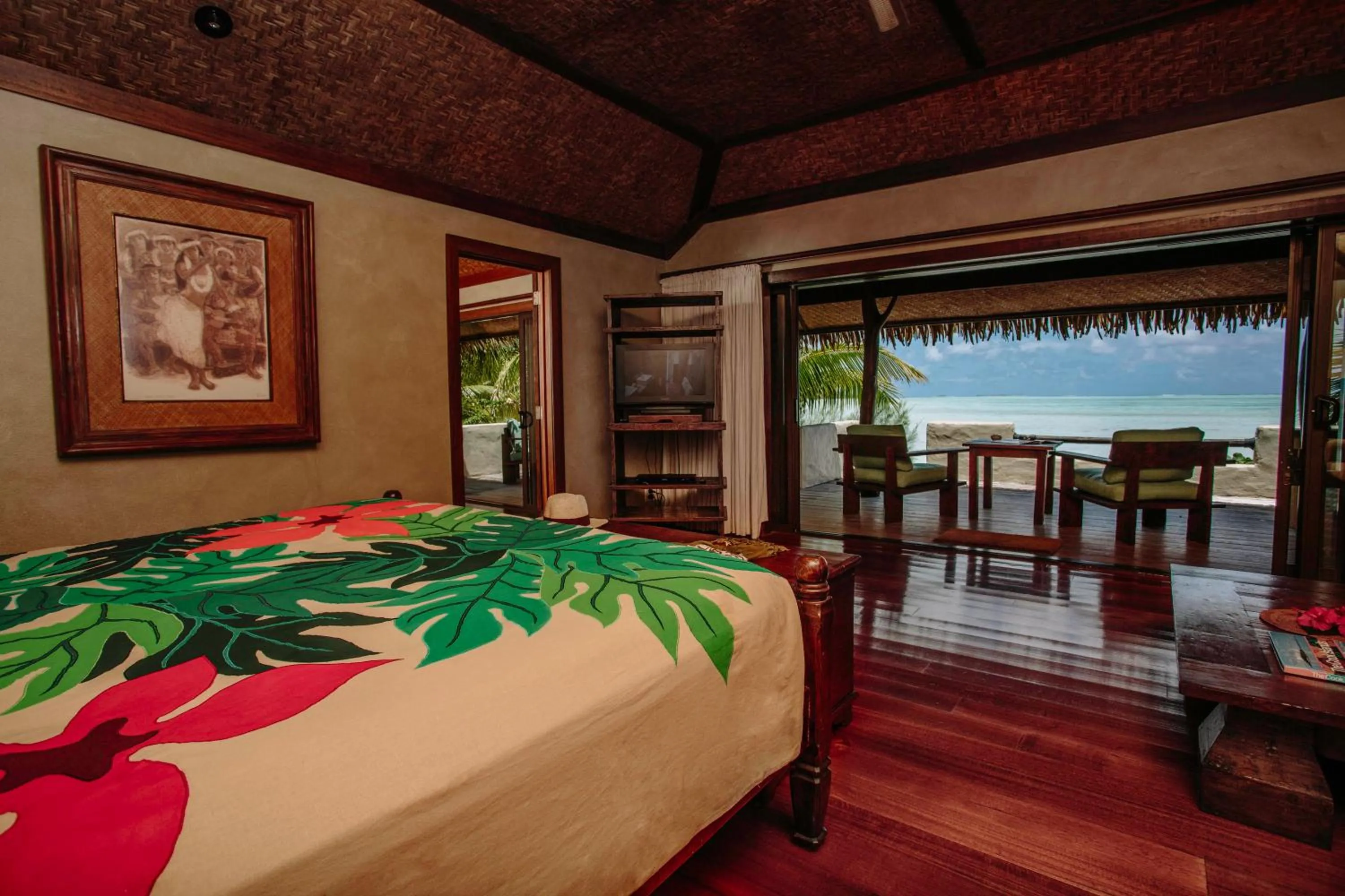 Bedroom, Bed in Pacific Resort Aitutaki - Adults Only