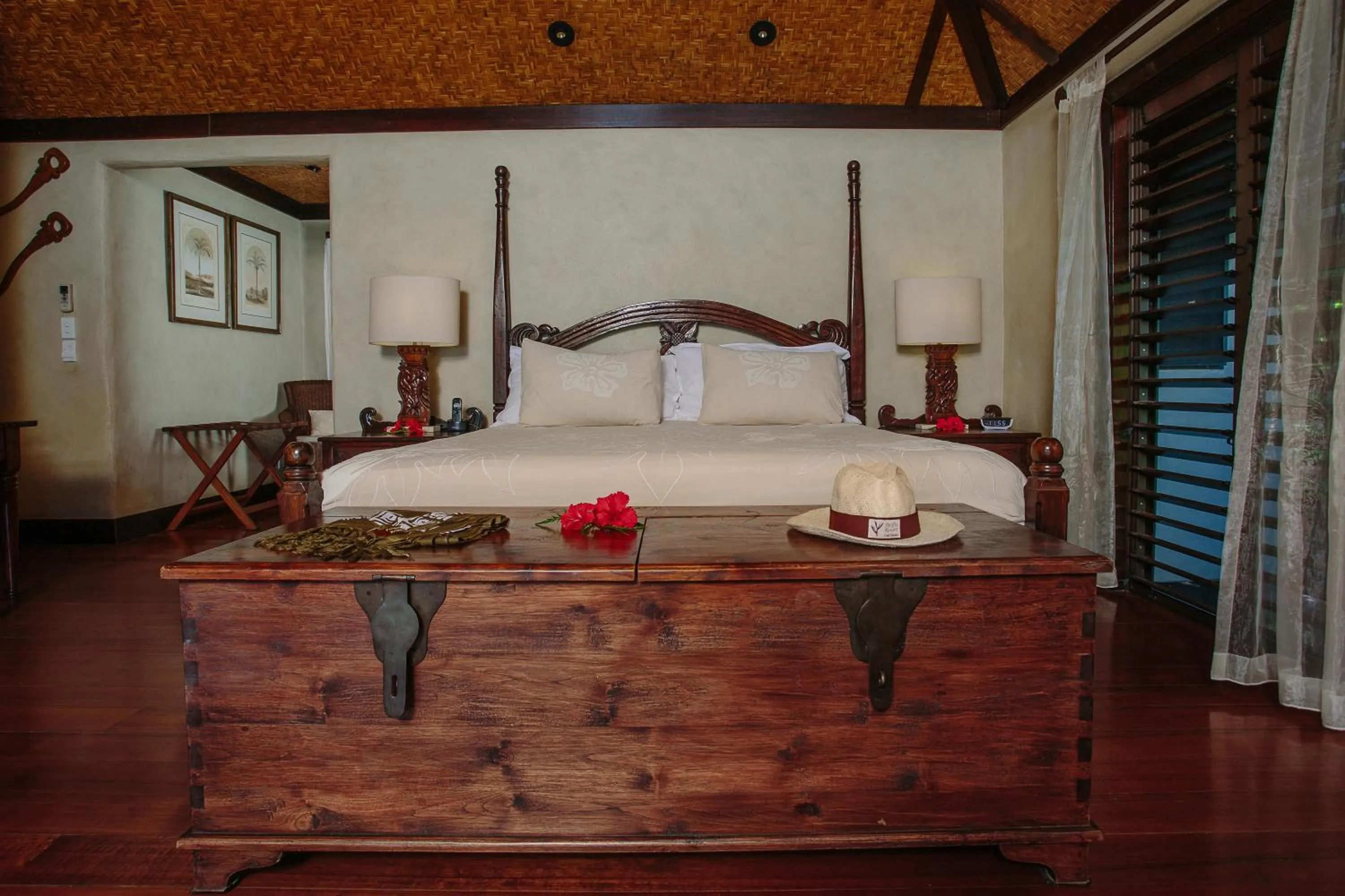 Bedroom, Bed in Pacific Resort Aitutaki - Adults Only