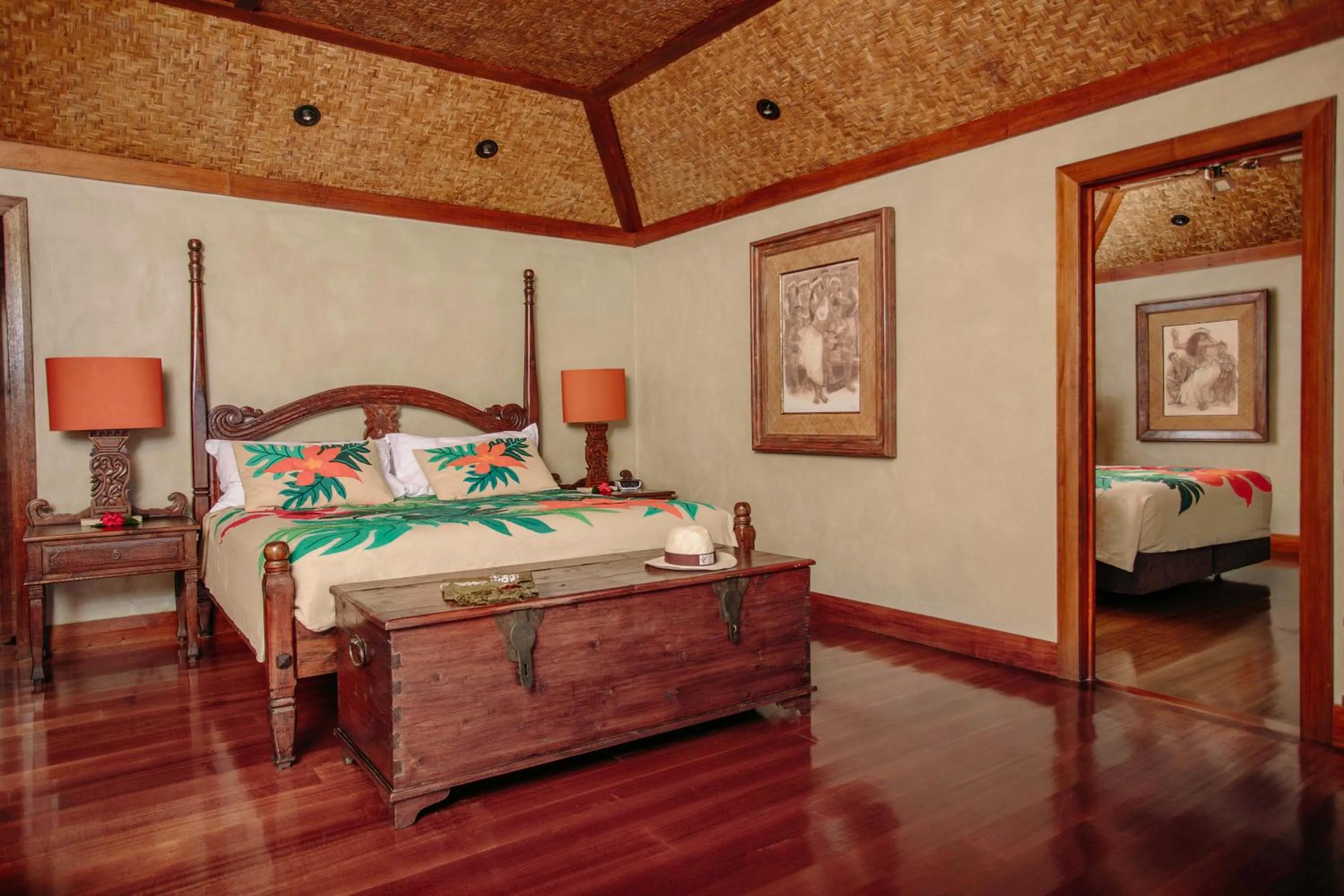 Bed in Pacific Resort Aitutaki - Adults Only