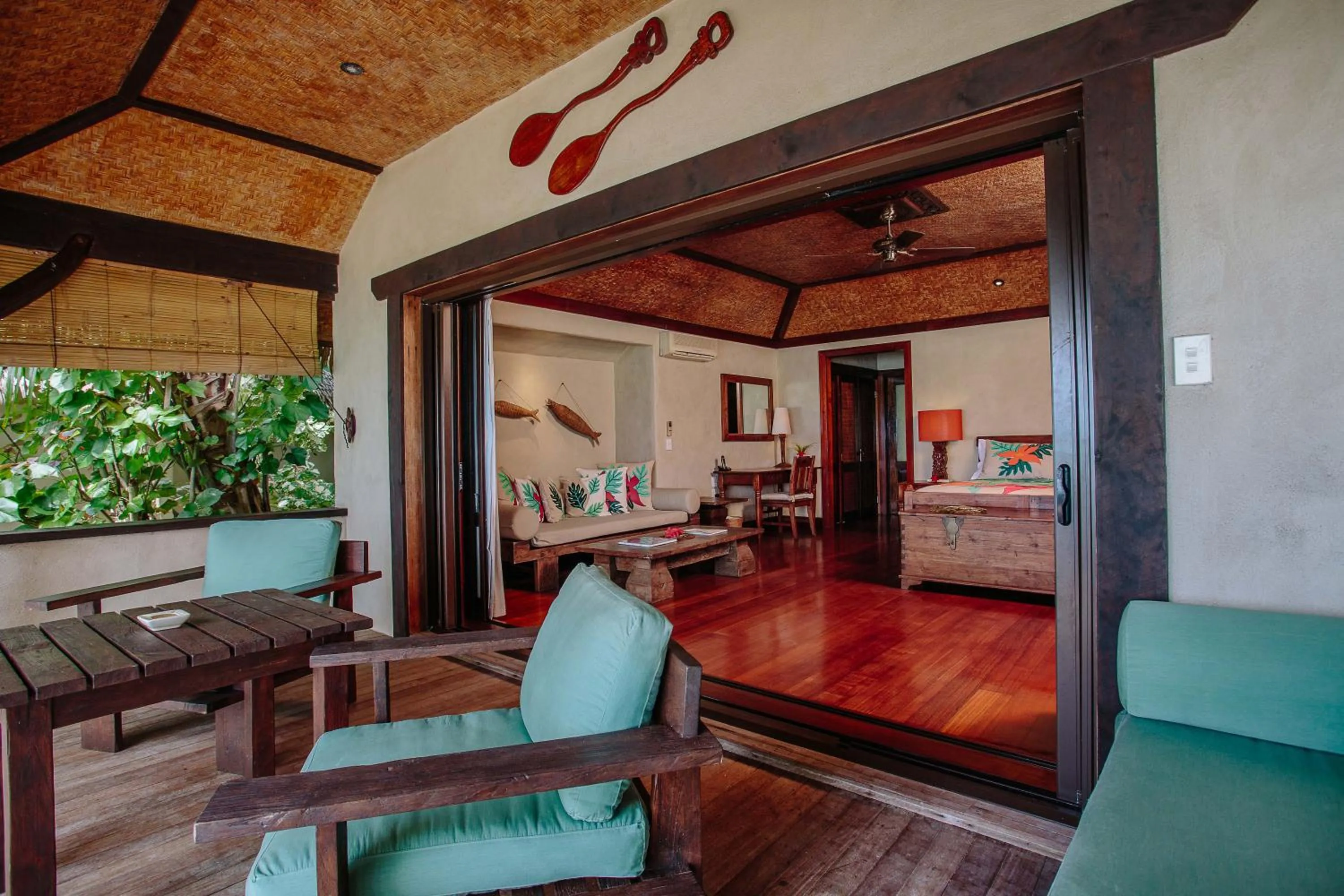 Patio in Pacific Resort Aitutaki - Adults Only