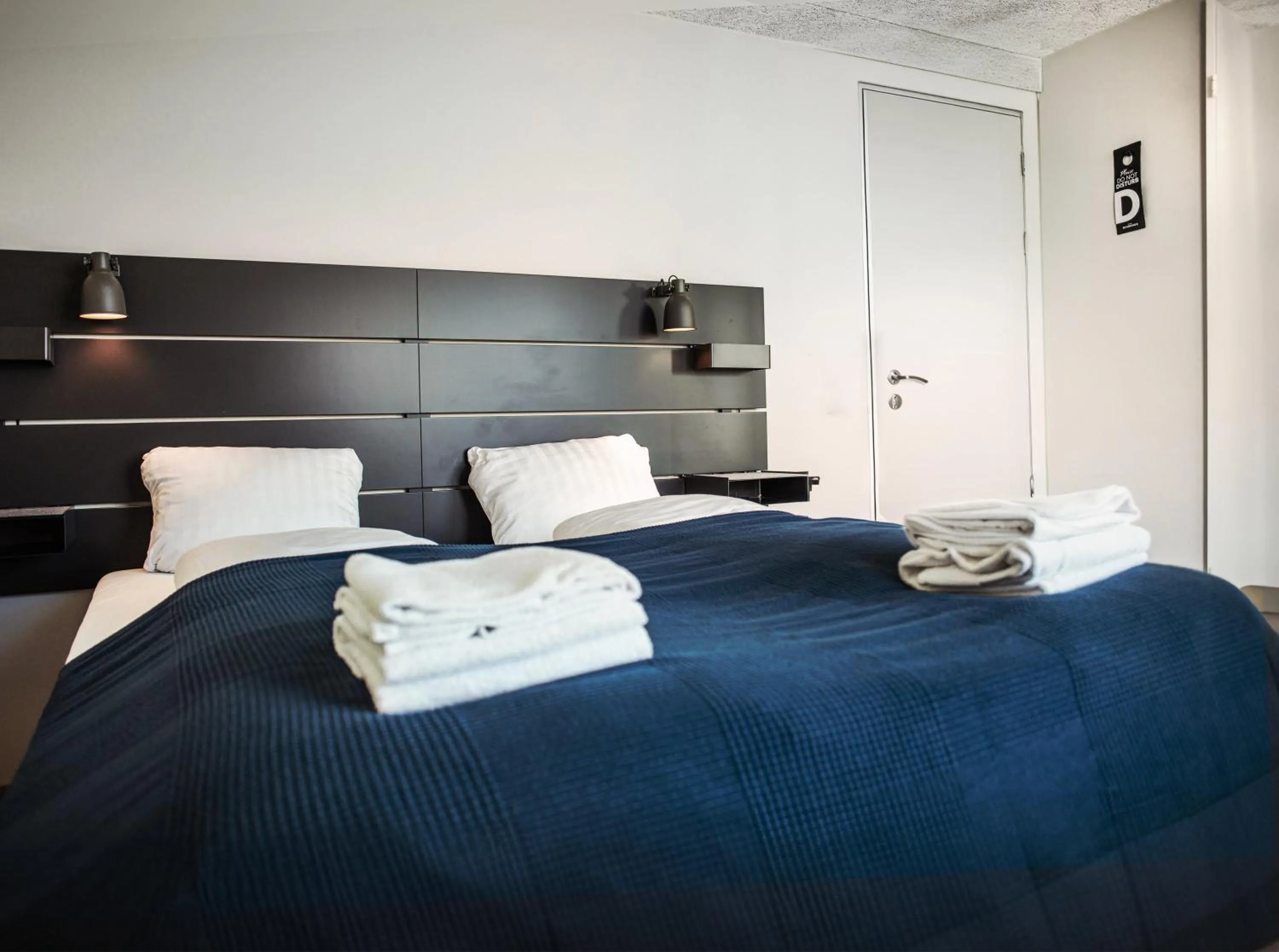 Bedroom, Bed in Hotel Djurhuus